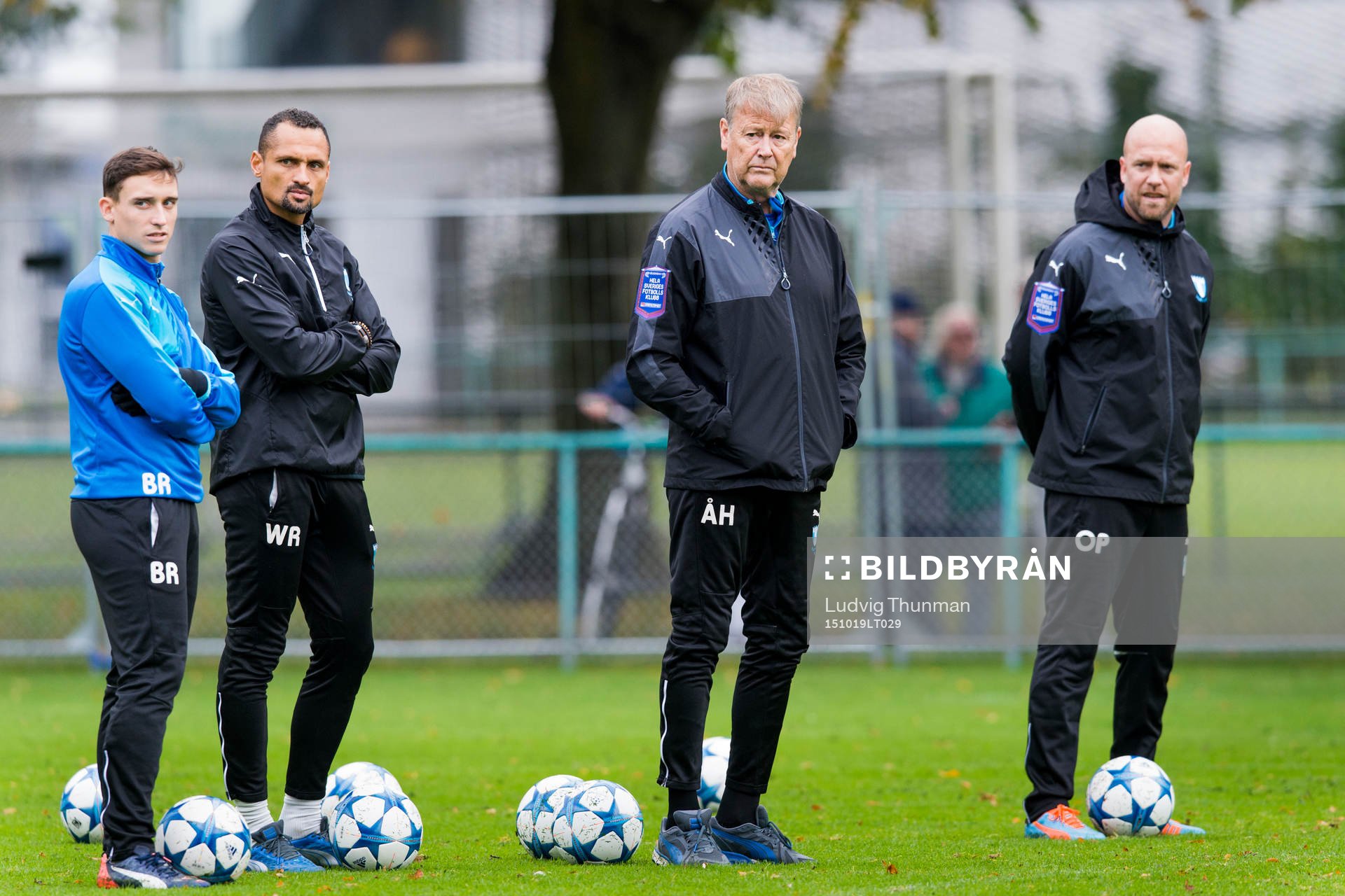Malmös naprapat Wilner Registre, tränare Åge Hareide och