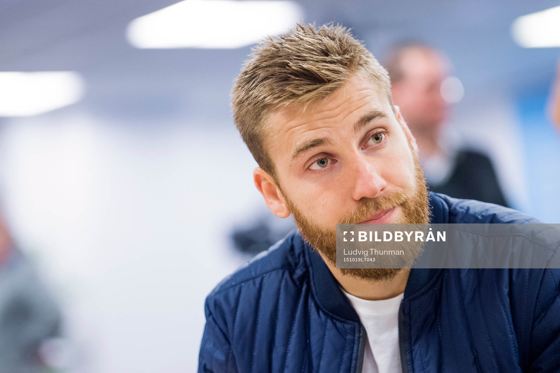 Malmös Rasmus Bengtsson under en träning och pressträff med Malmö FF den 19 oktober 2015 i Malmö. 