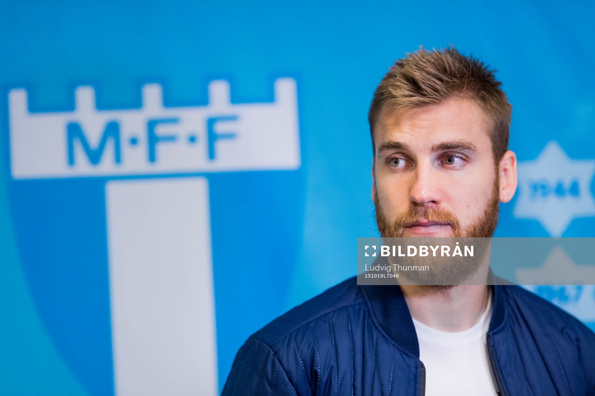 Malmös Rasmus Bengtsson under en träning och pressträff med Malmö FF den 19 oktober 2015 i Malmö. 