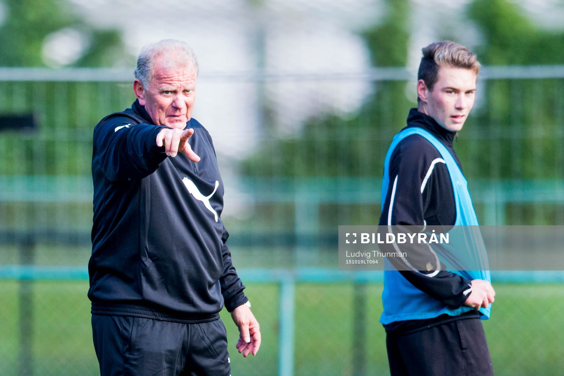 Malmö FFs fd manager Bob Houghton under en träning den 19 oktober 2015 i Malmö. 
