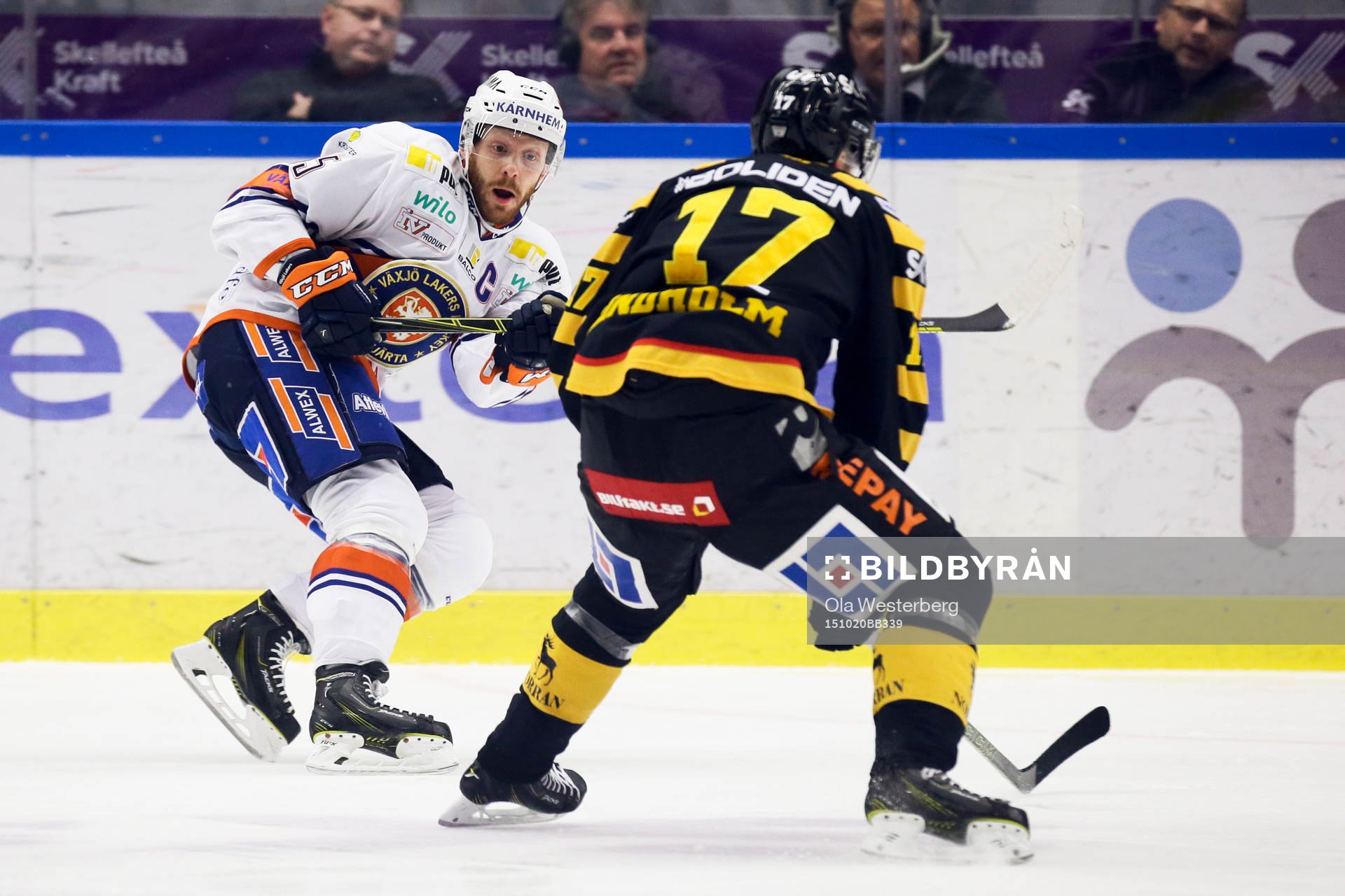 Skellefteås Pär Lindholm och Växjös Liam Reddox