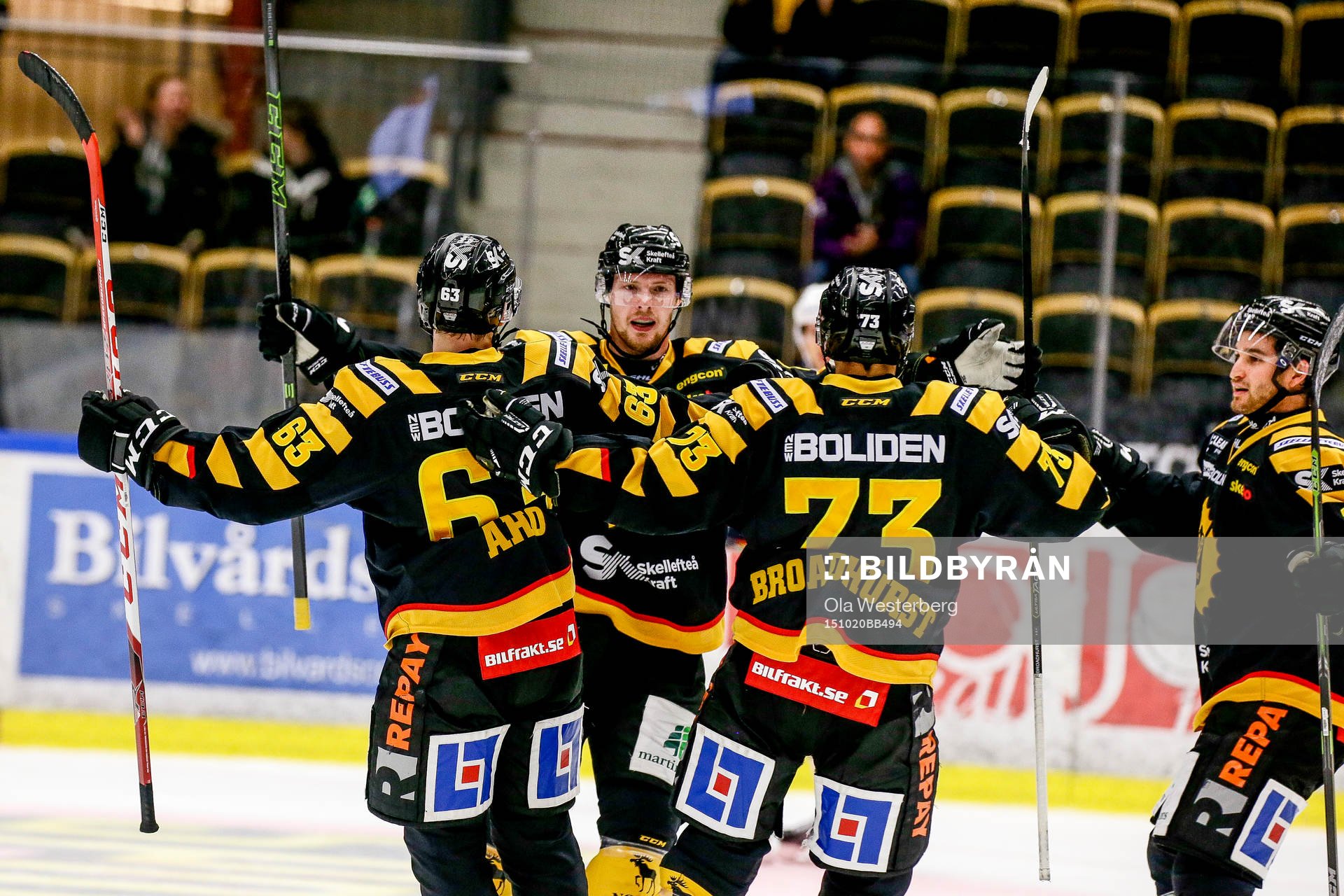 Skellefteås Sebastian Aho, Martin Lundberg, Terry