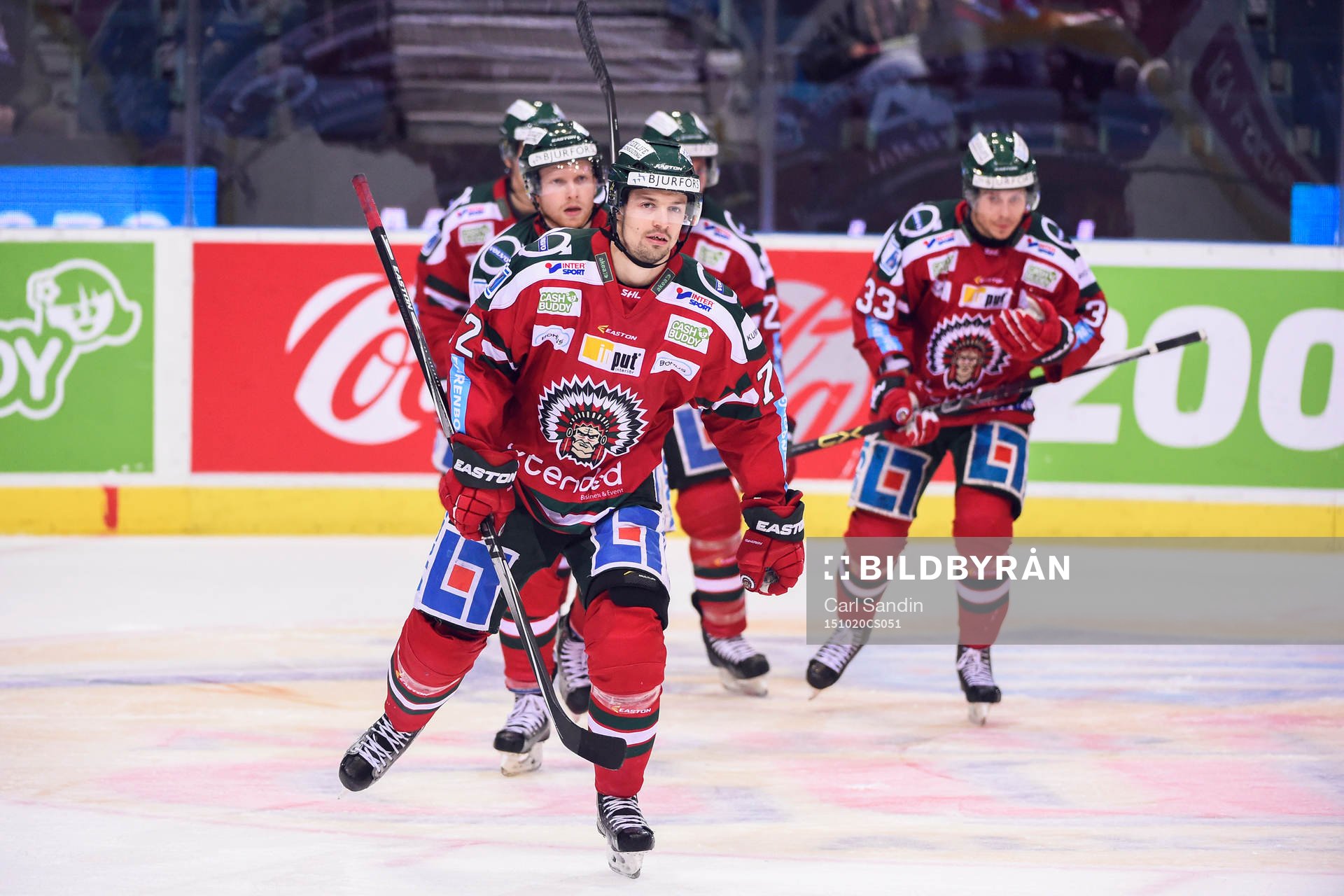 Frölundas Patrik Carlsson firar