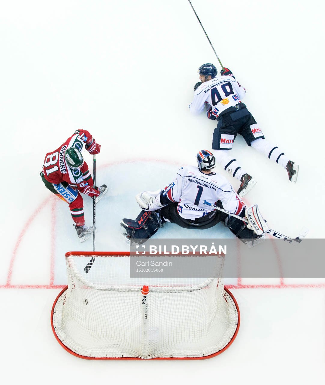 Frölundas Ryan Lasch gör 7-0 bakom Linköpings målvakt