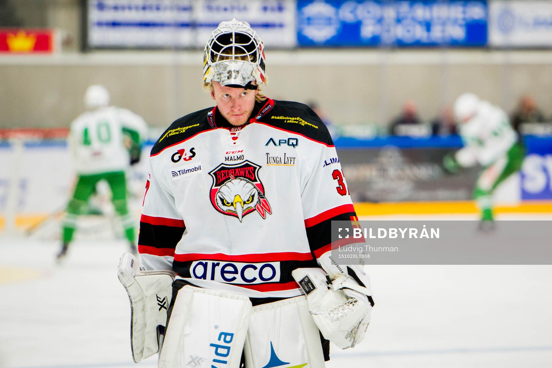 Malmö Redhawks målvakt Jonas Gunnarsson