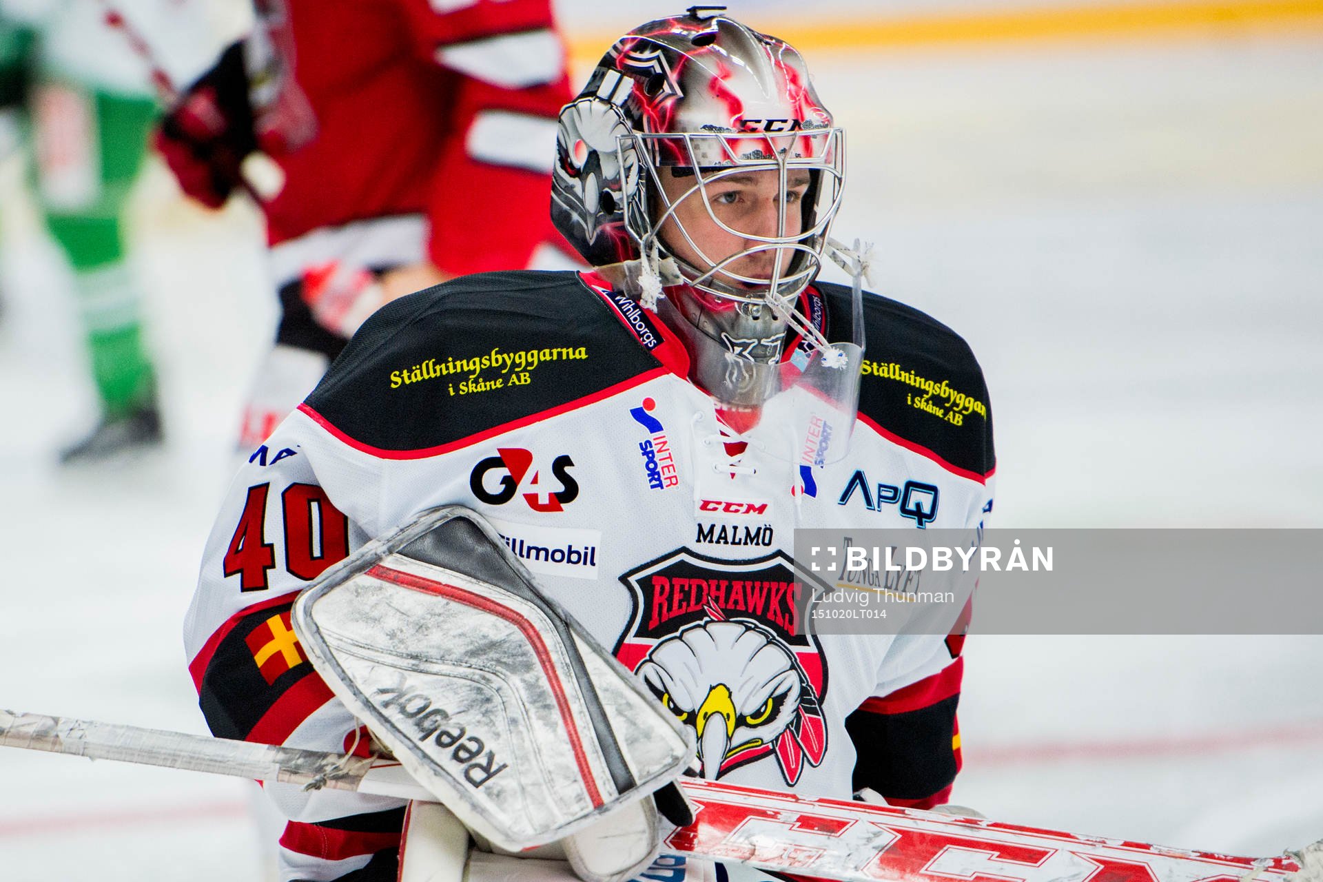 Malmö Redhawks målvakt Tim Hultstrand