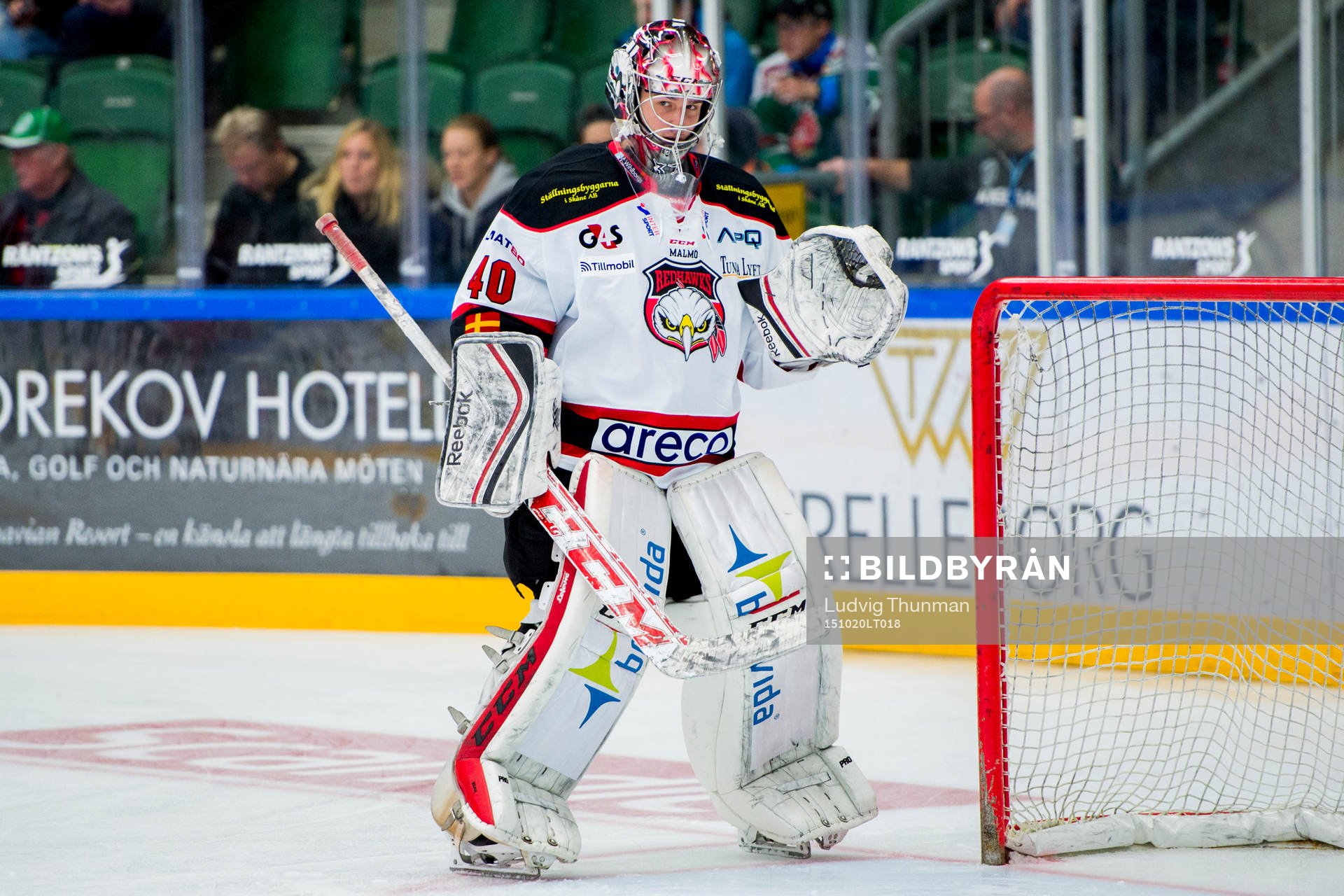 Malmö Redhawks målvakt Tim Hultstrand
