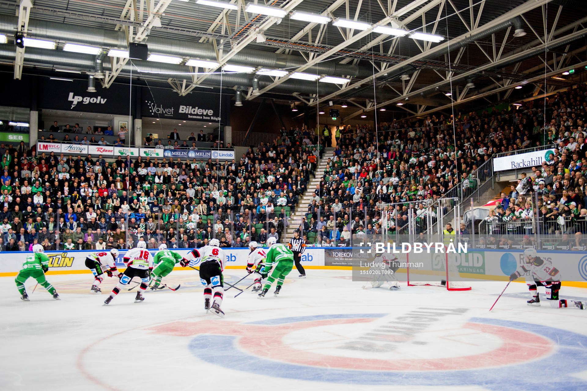 Översiktsbild över Lindab Arena