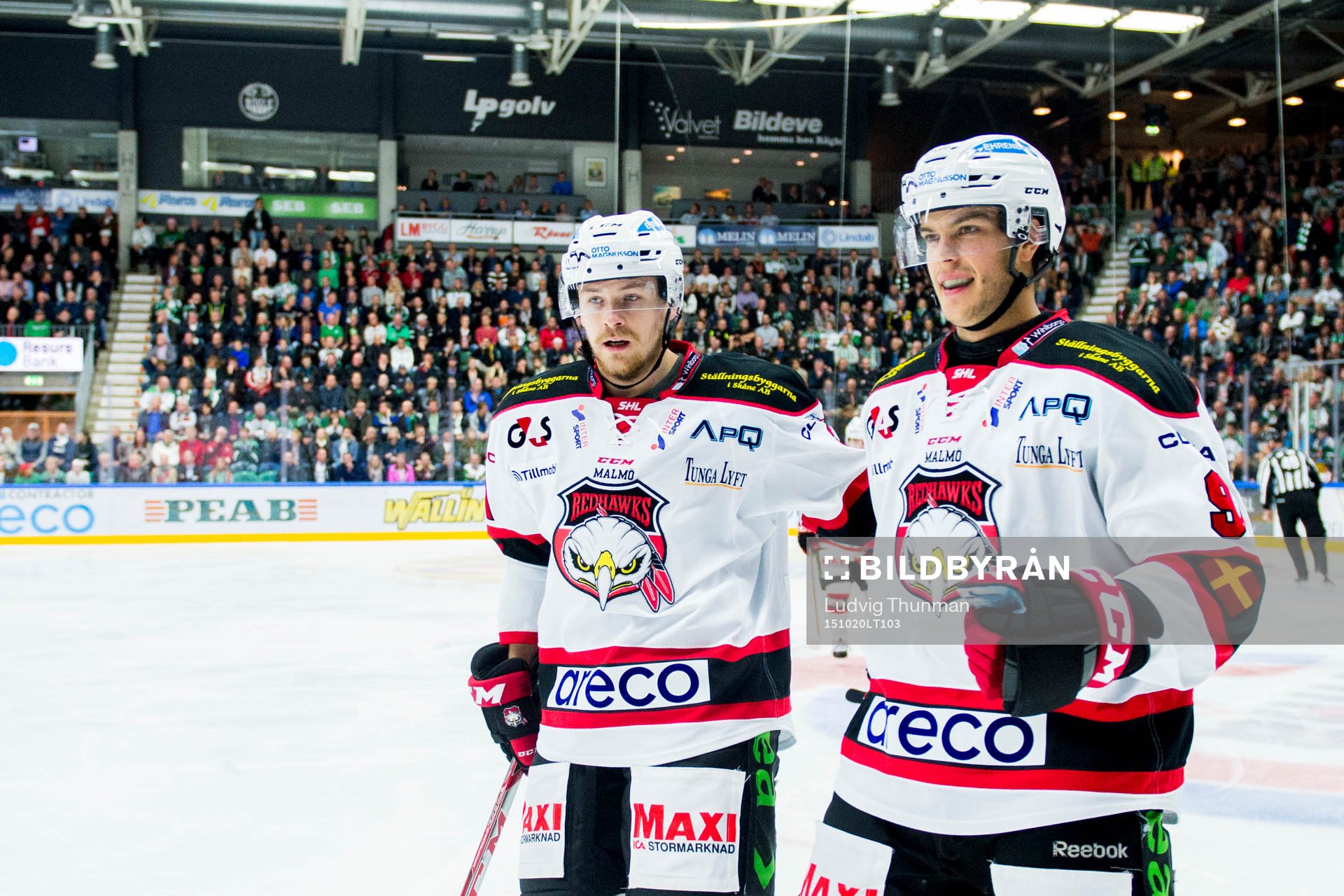 Malmö Redhawks Nicklas Jadeland och Björn Svensson