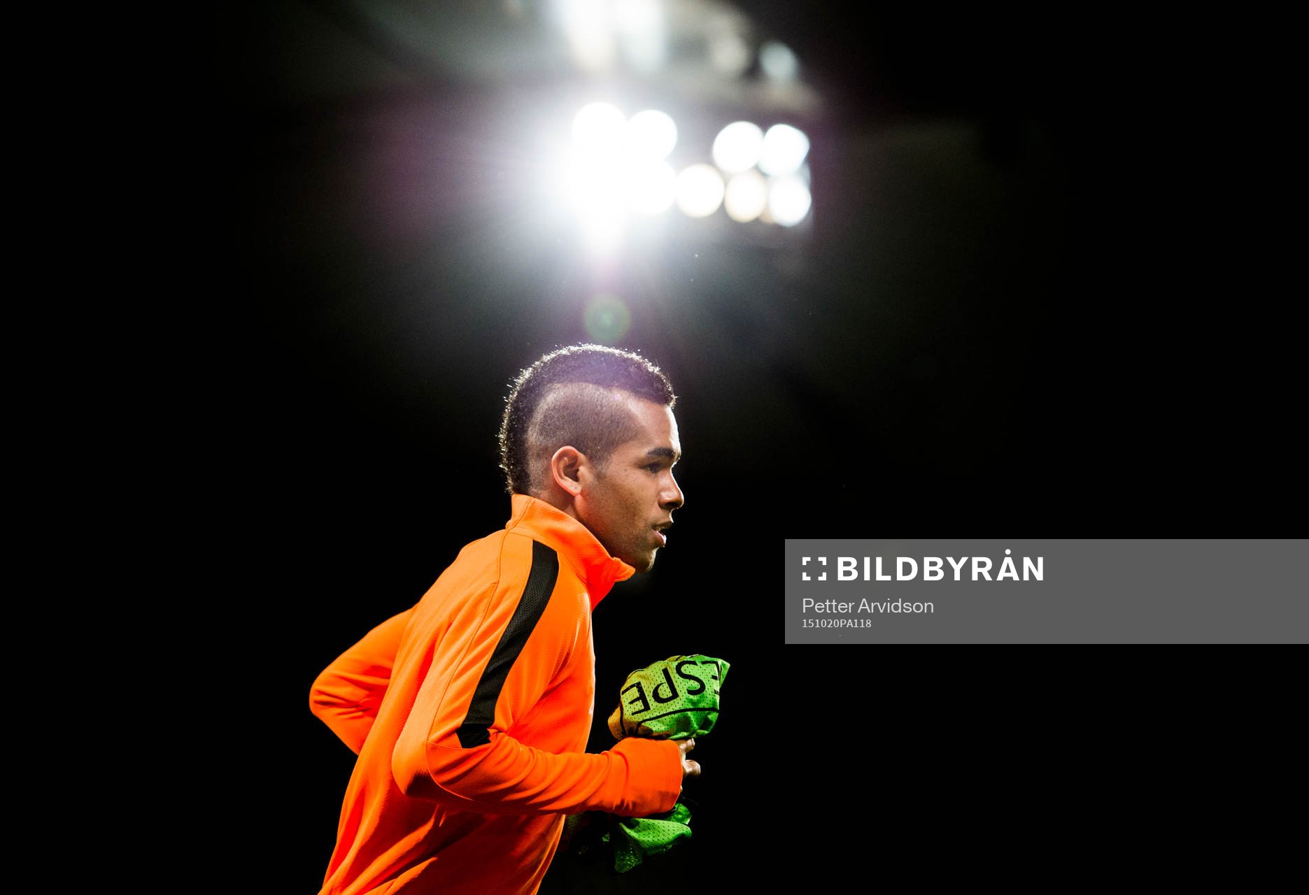 Shakhtar Donetsks Alex Teixeira under en träning inför Champions League den 20 oktober 2015 i Malmö.