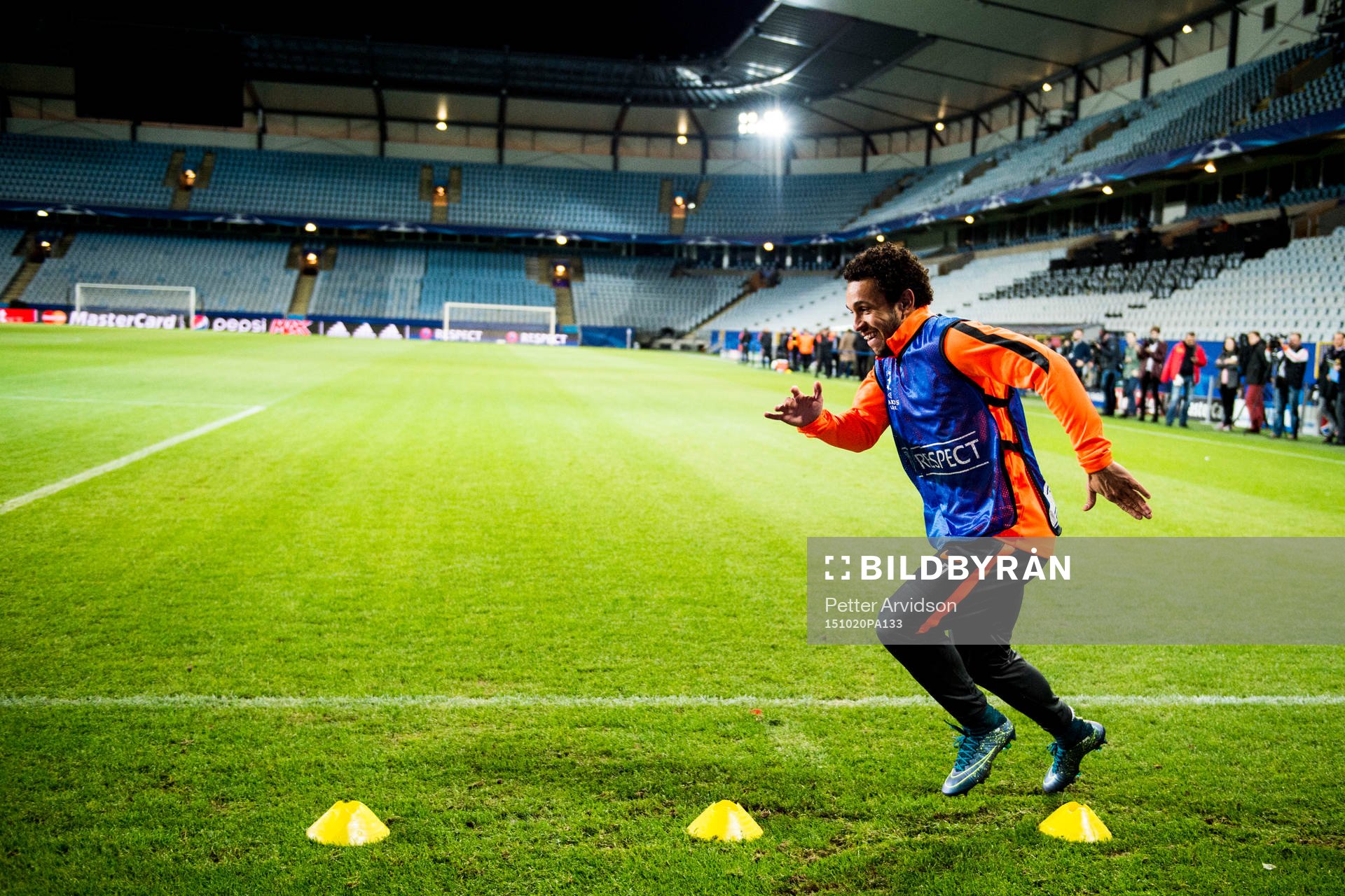 Shakhtar Donetsks Wellington Nem under en träning inför Champions League den 20 oktober 2015 i Malmö.