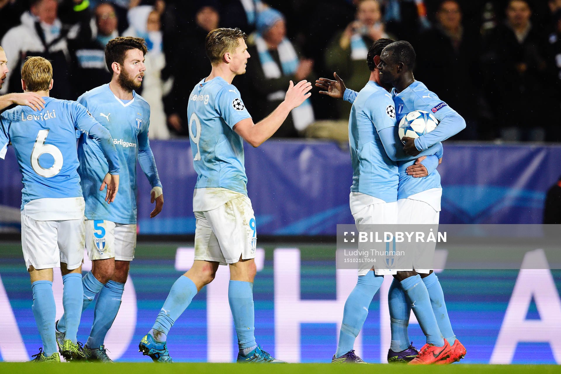 Malmö FFs  Markus Rosenberg, Agon Mehmeti och Enoch Kofi