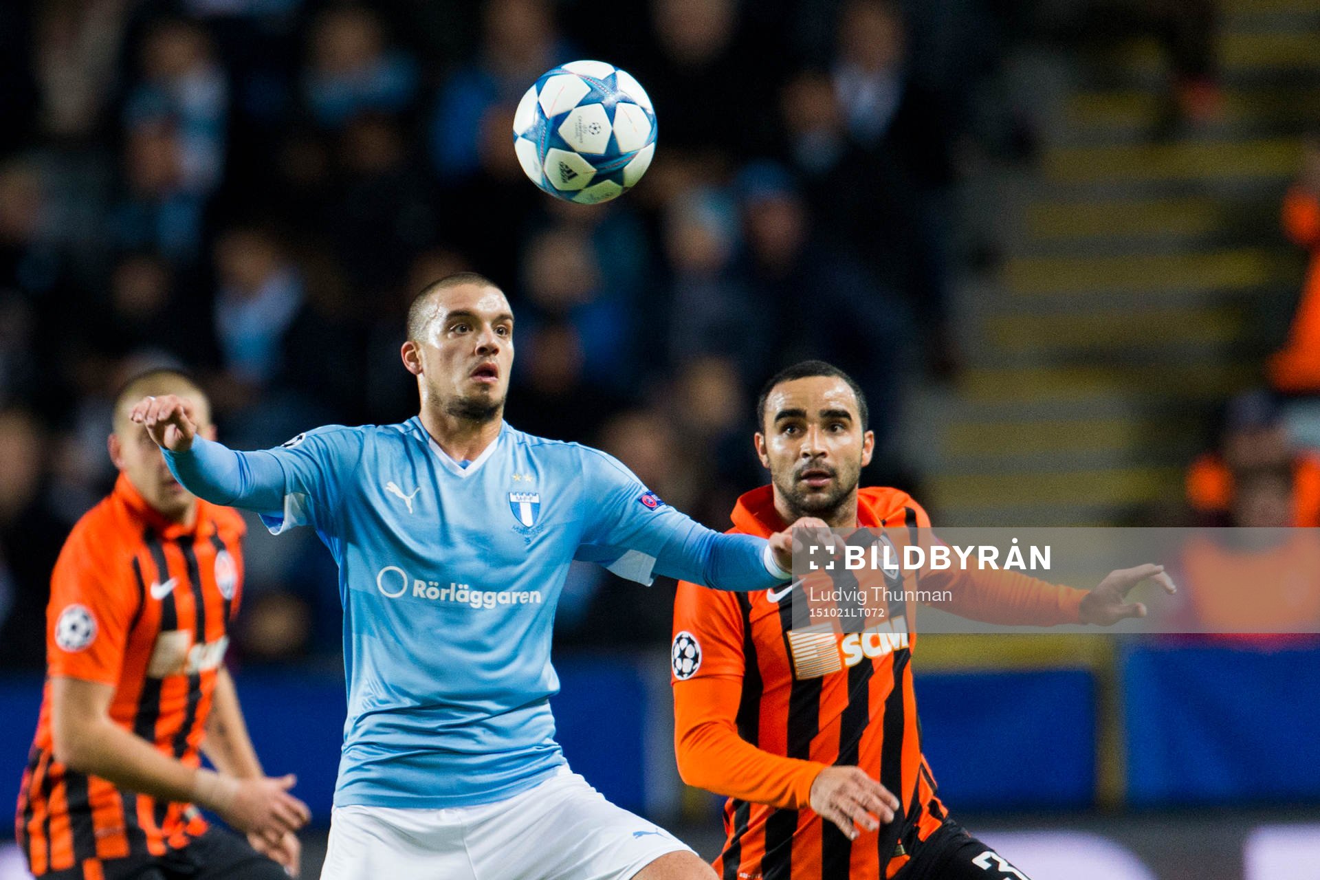 Malmö FFs Vladimir Rodic och Shakhtar Donetsks Darijo Srna