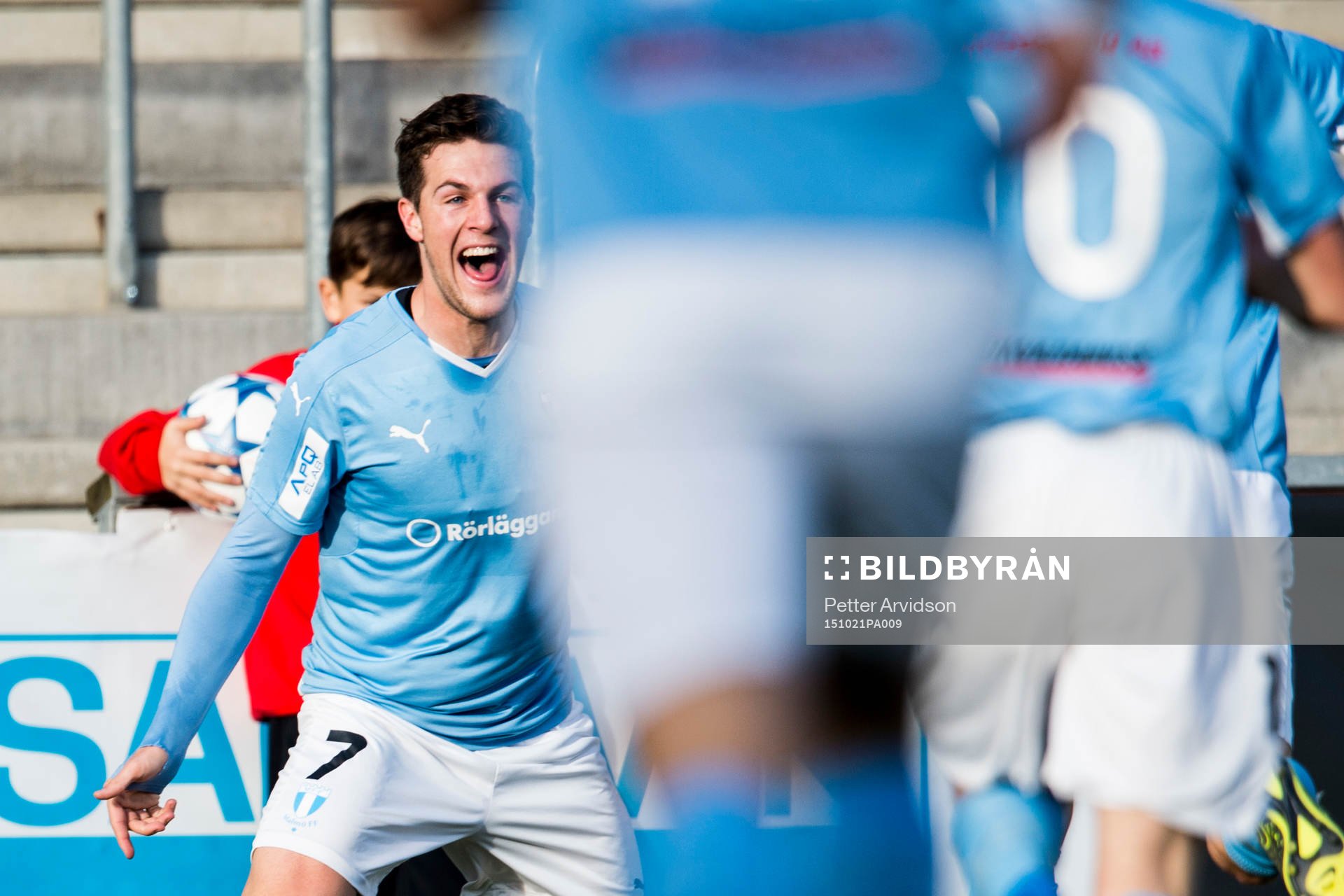 Malmö FFs Oliver Stojanovic Fredin jublar