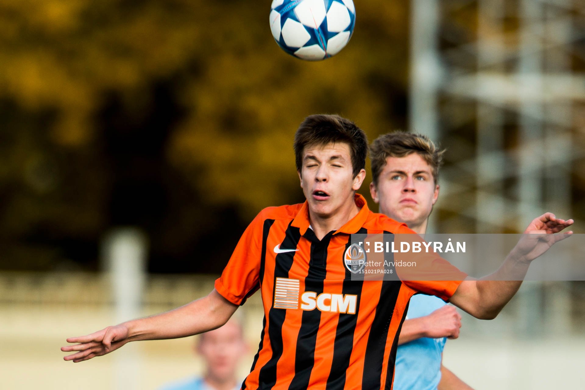 Shakhtar Donetsks Oleksandr Pikhalonok och Malmö FFs