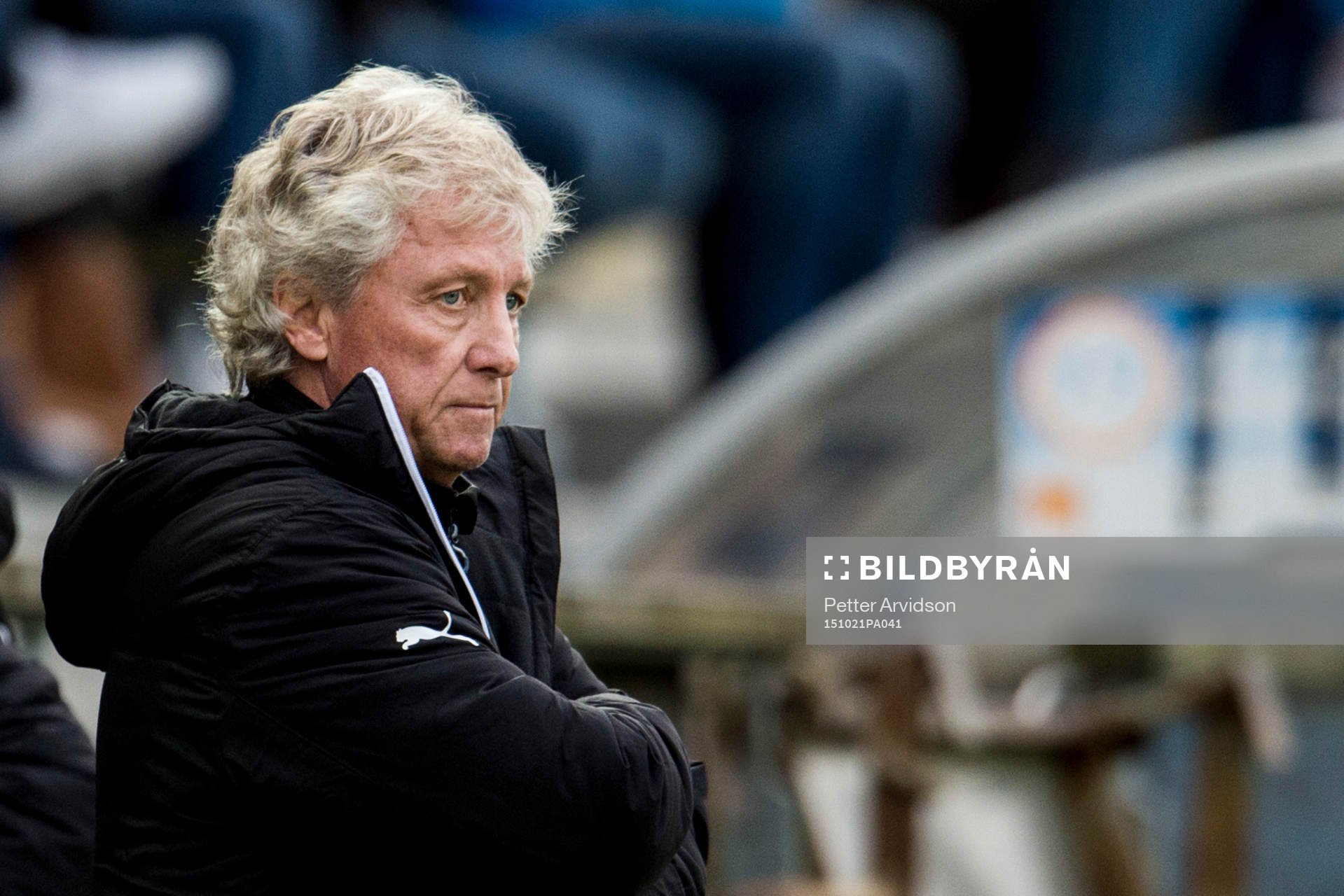 Malmö FFs tränare Tore Cervin under fotbollsmatchen i UEFA Youth League mellan Malmö FF och Shakhtar Donetsk den 21 oktober 2015 i Malmö.