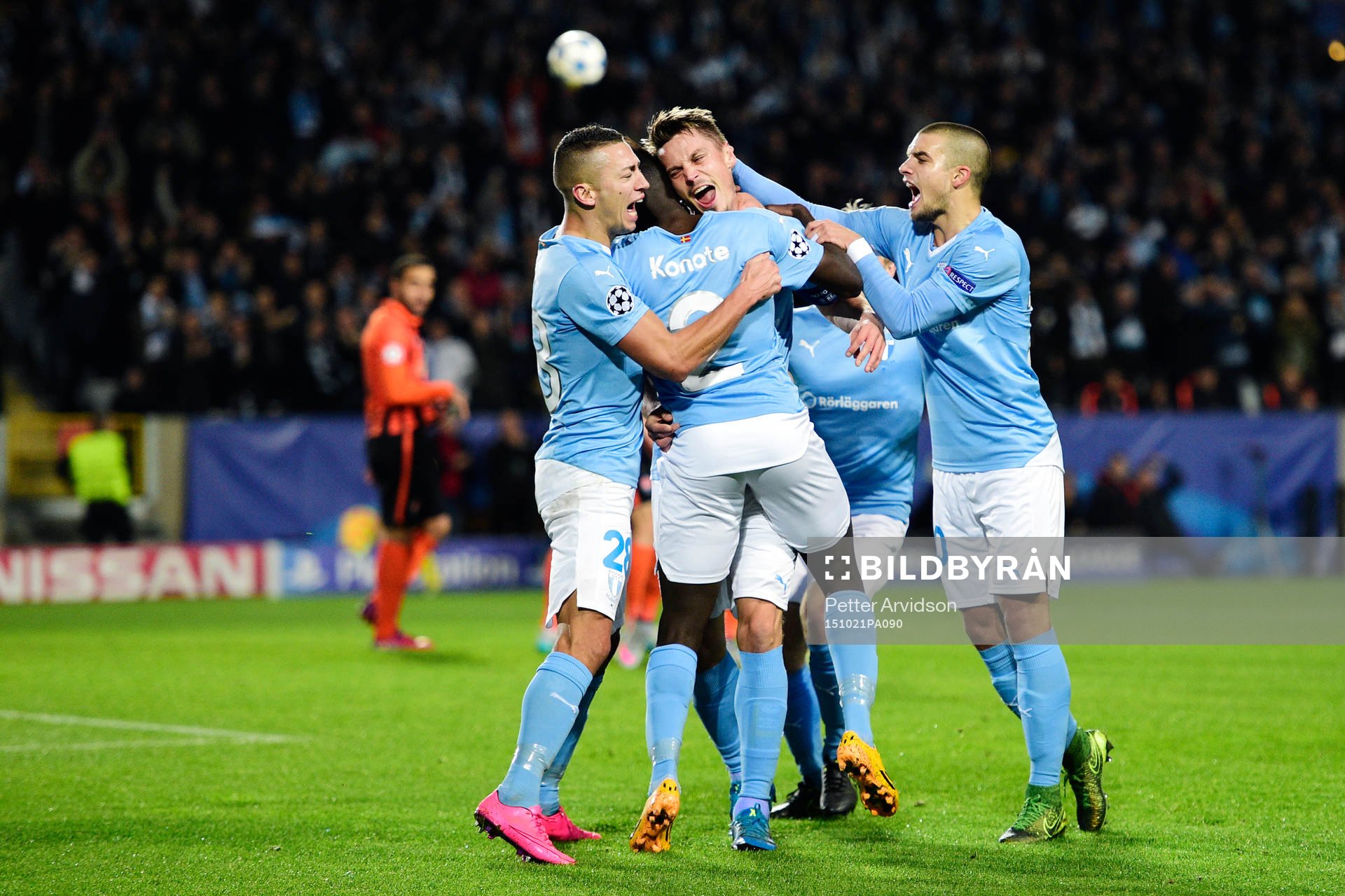 Malmö FFs spelare jublar