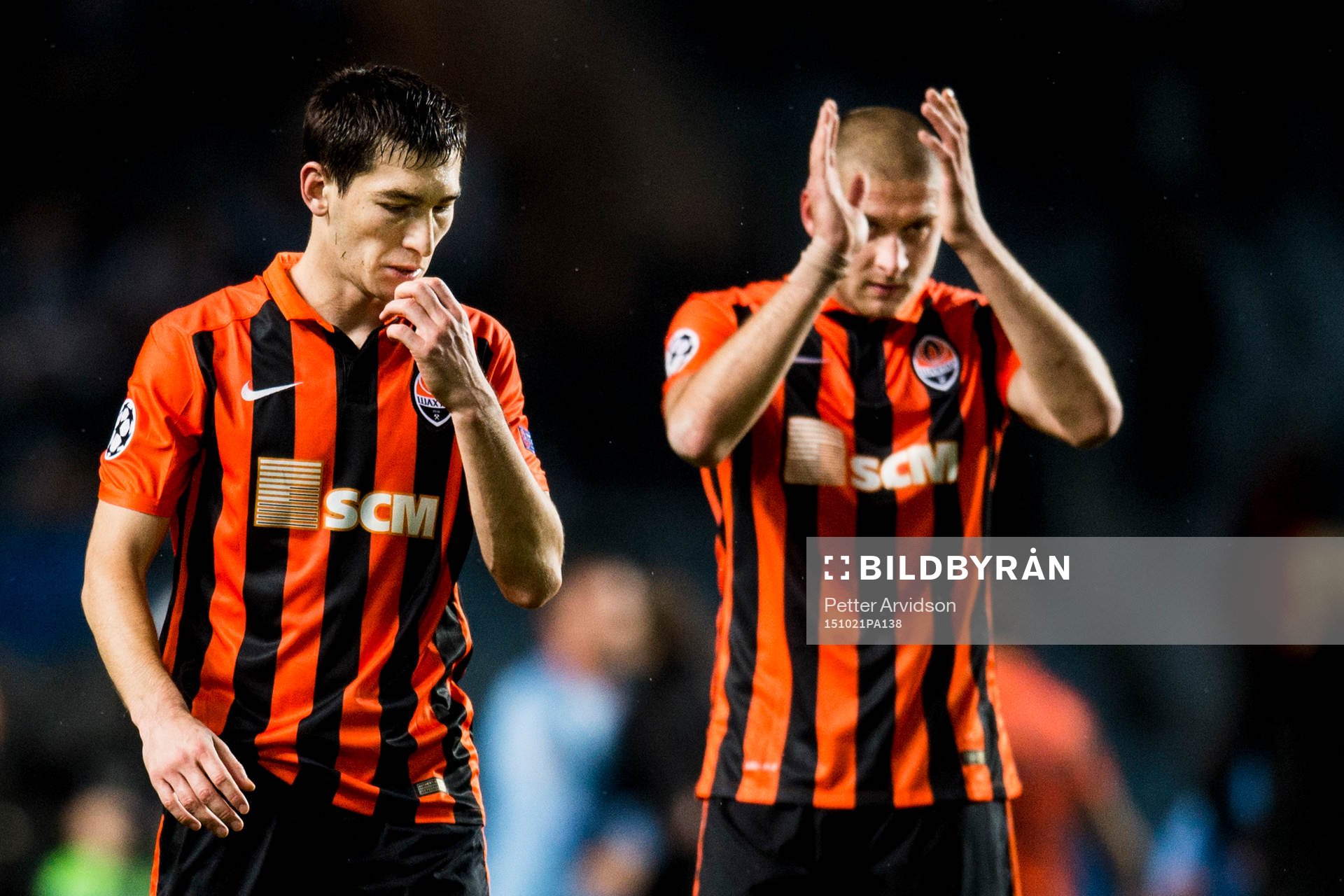 Shakhtar Donetsks Taras Stepanenko och Yaroslav Rakitskiy
