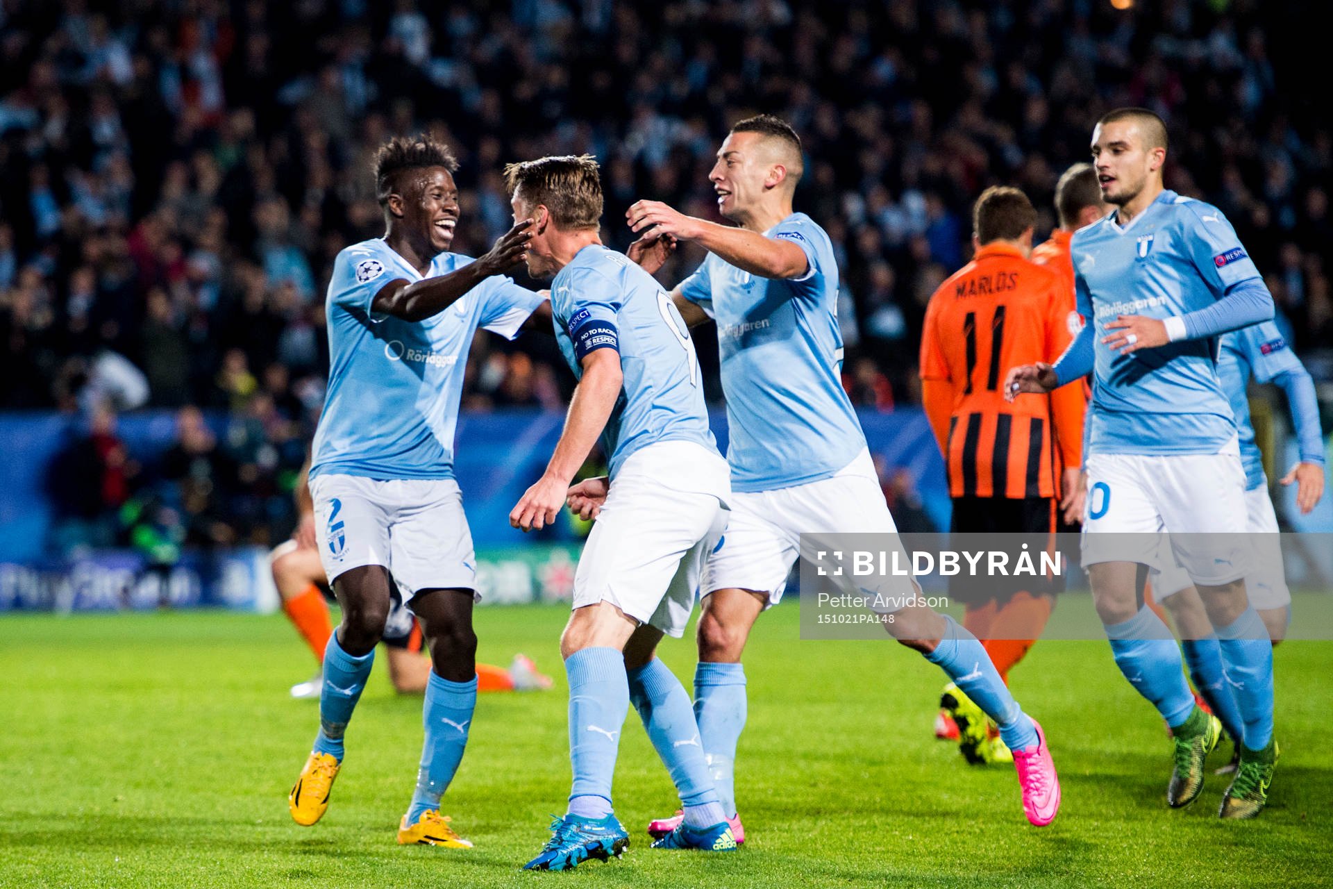 Malmö FFs Pa Konate, Markus Rosenberg och Nikola Djurdjic