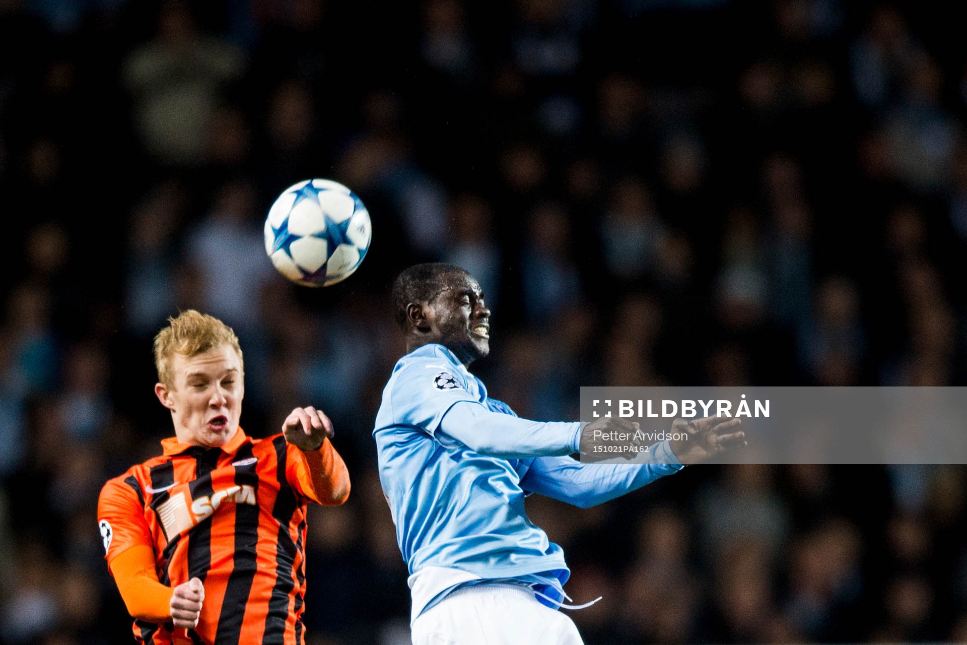 Shakhtar Donetsks Viktor Kovalenko och Malmö FFs Enoch