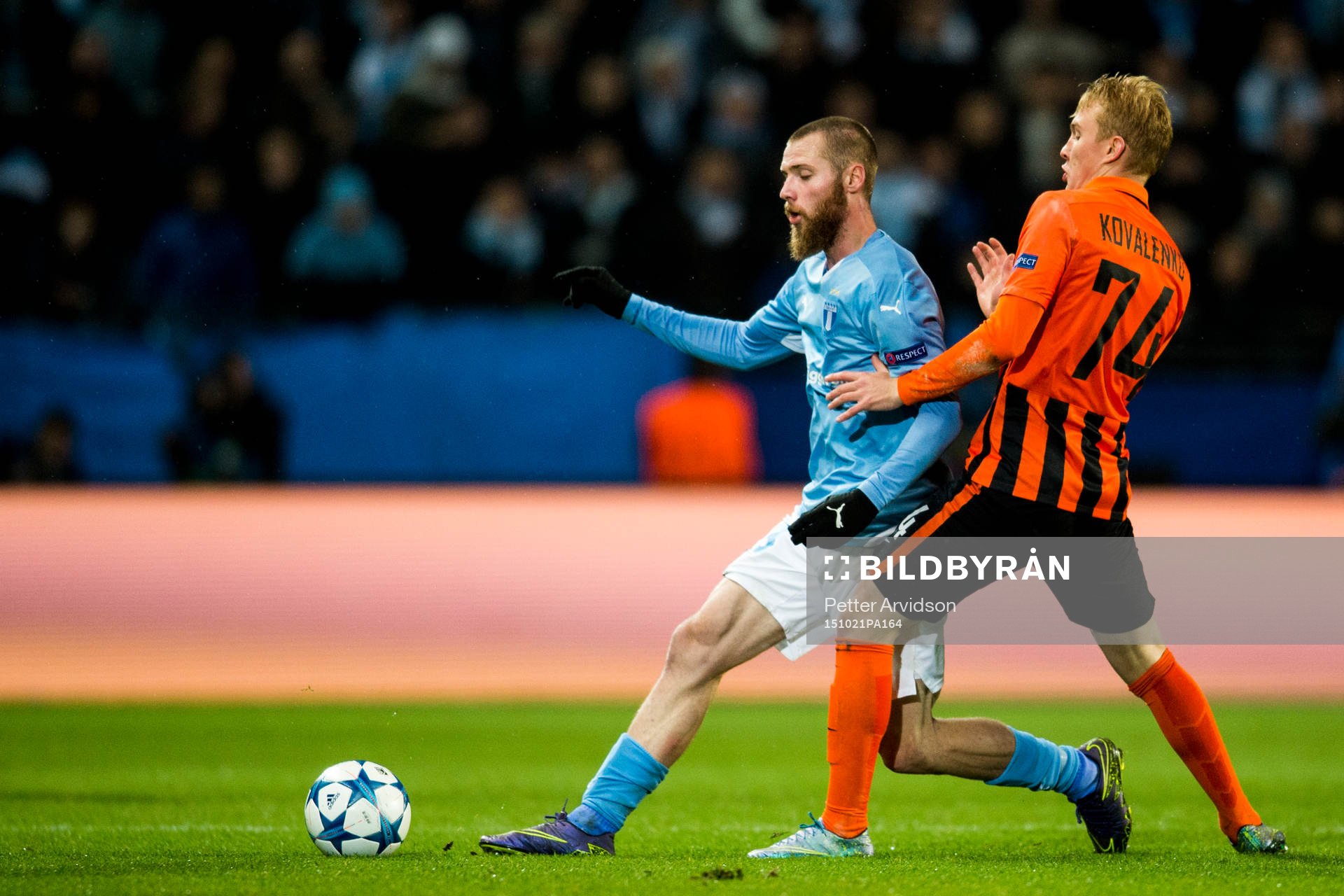 Malmö FFs Jo Inge Berget och Shakhtar Donetsks Viktor