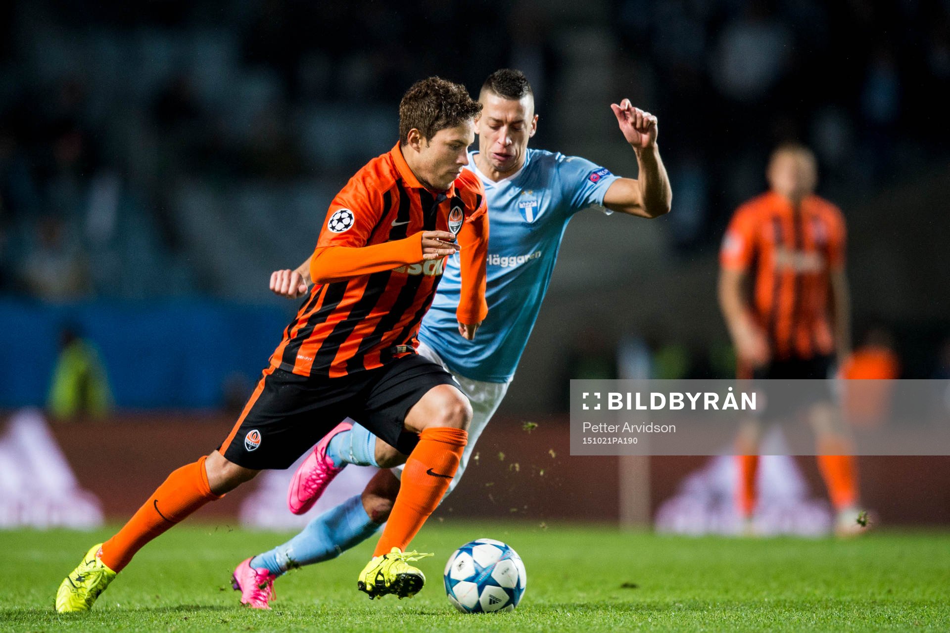 Shakhtar Donetsks Marlos och Malmö FFs Nikola Djurdjic