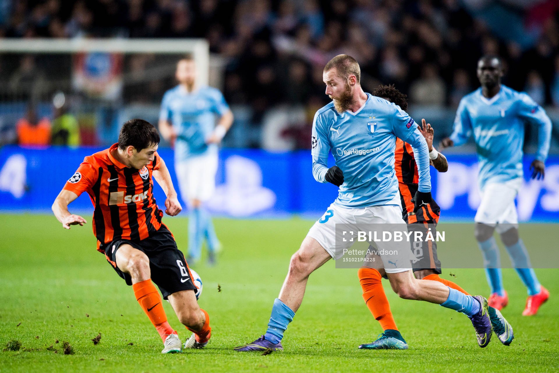 Malmö FFs Jo Inge Berget och Shakhtar Donetsks Taras