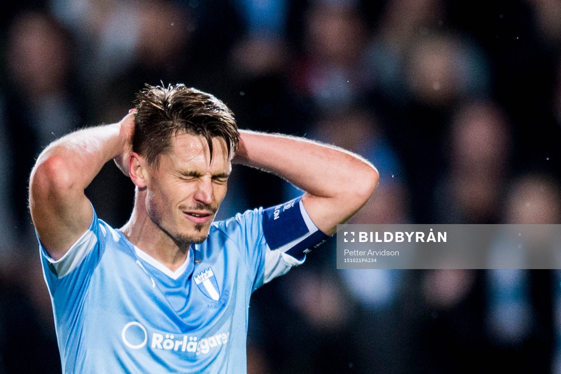 Malmö FFs Markus Rosenberg deppar