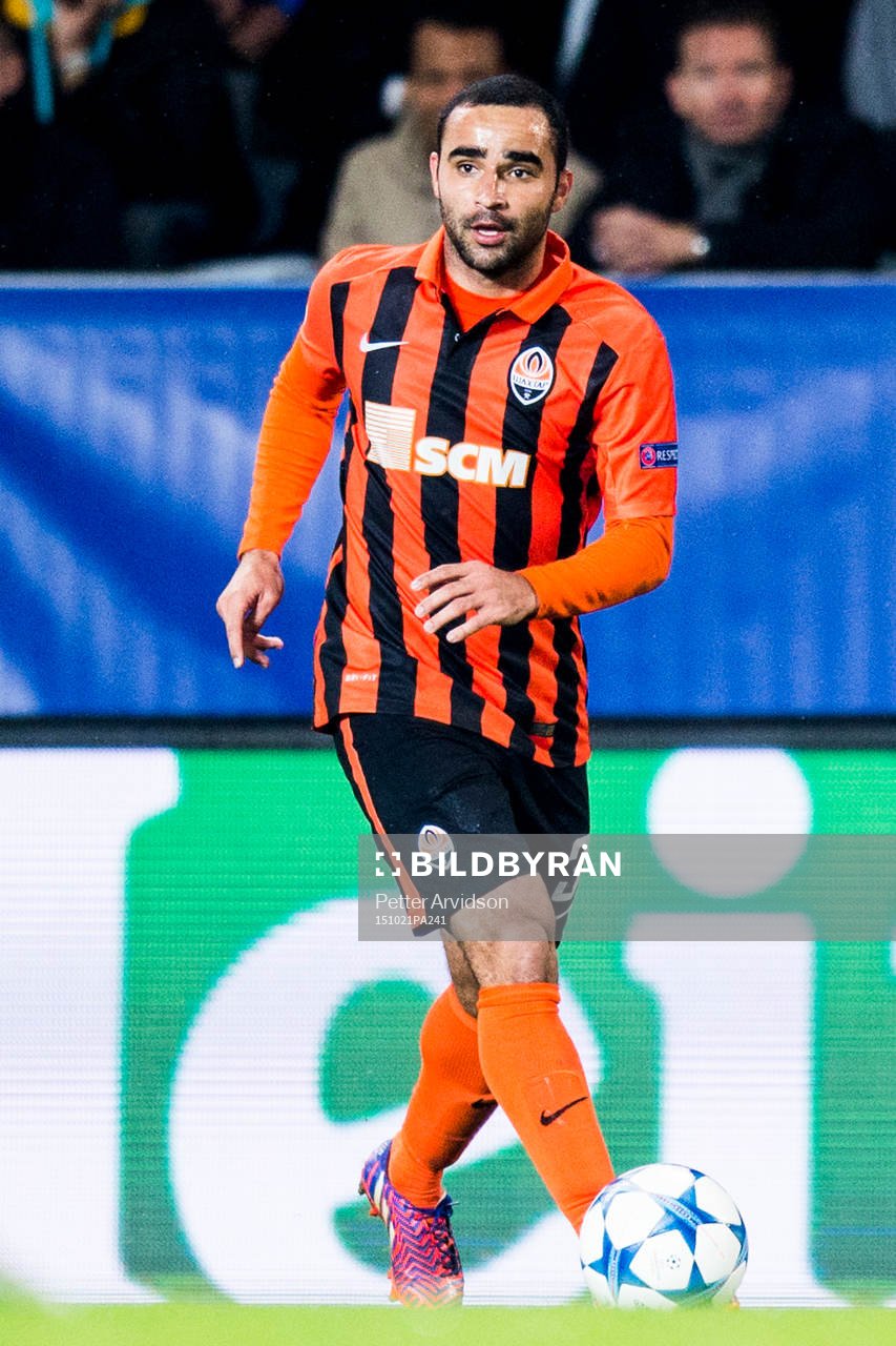Shakhtar Donetsks Ismaily under fotbollsmatchen i Champions League mellan Malmö FF och Shakhtar Donetsk den 21 oktober 2015 i Malmö.