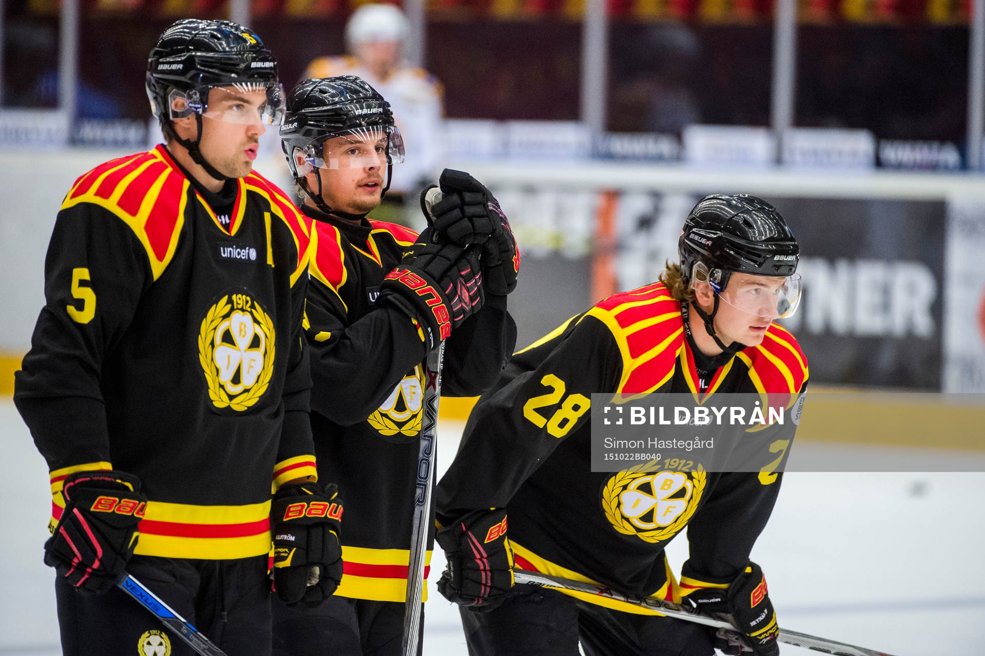Brynäs Lukas Kilström , Philip Alftberg och Martin