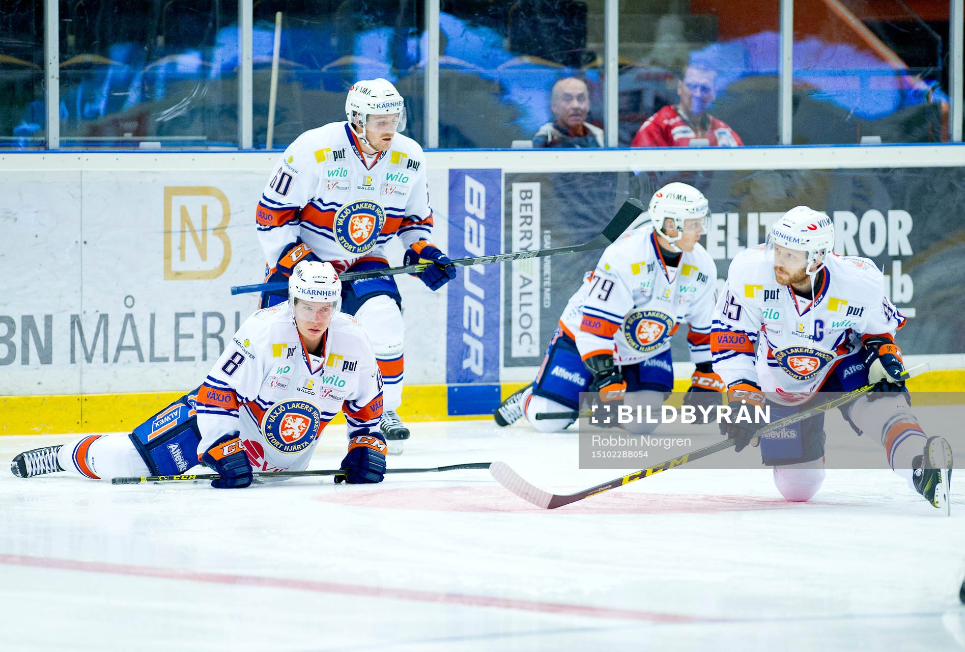 Växjös Ville Varakas, Erik Josefsson, Patrik Lundh och