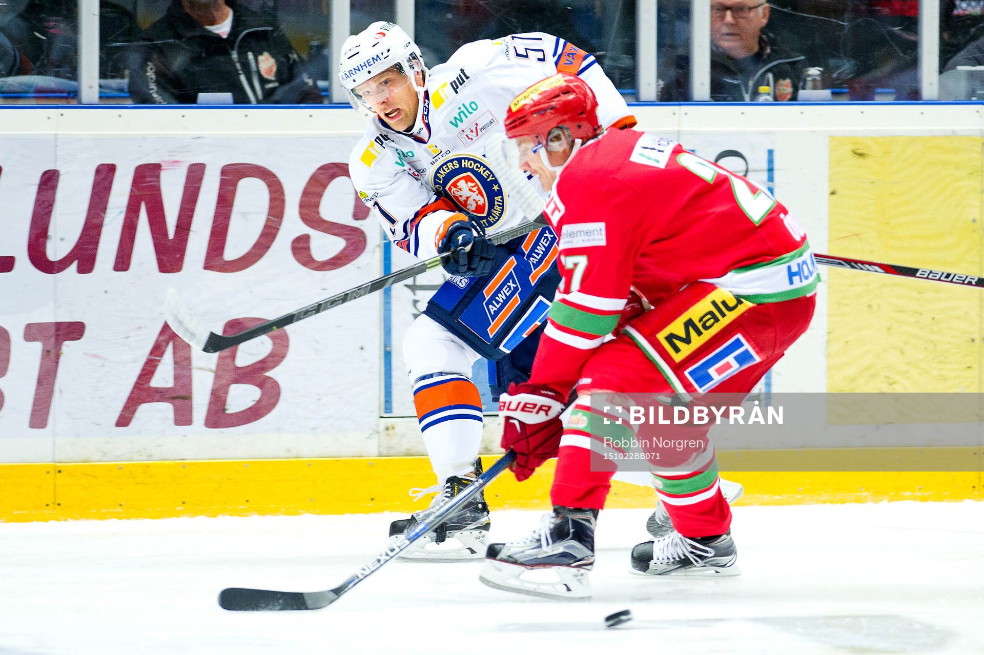 Växjös Joey Crabb och Modos Peter Öberg