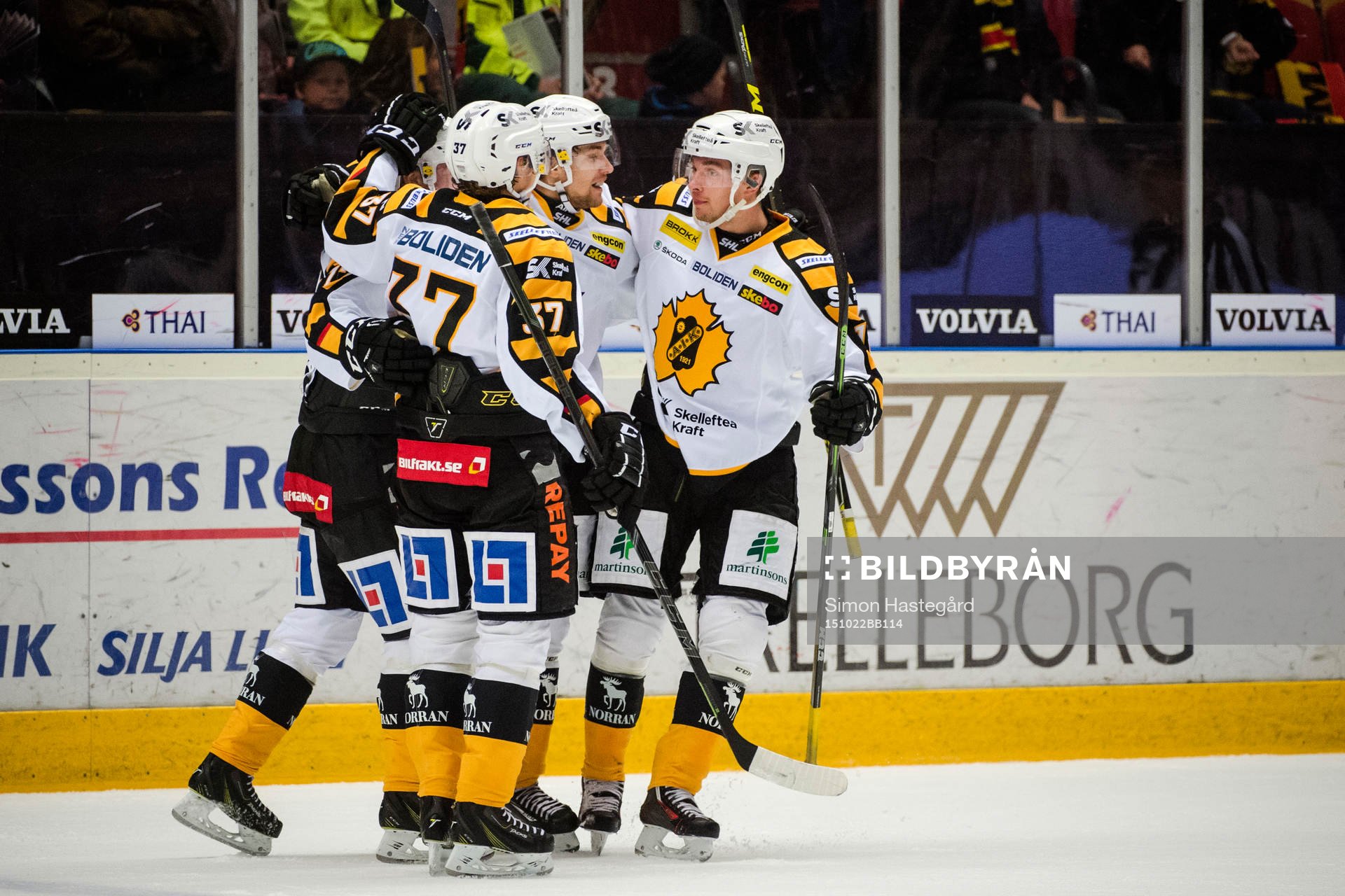 Skellefteås spelare jublar