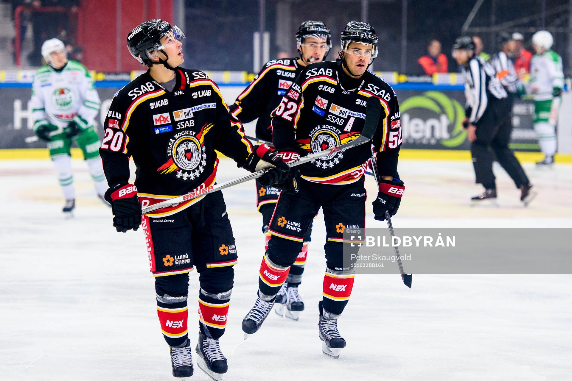 Luleås Victor Ekarv(v) Karl Fabricius(h) och Johan