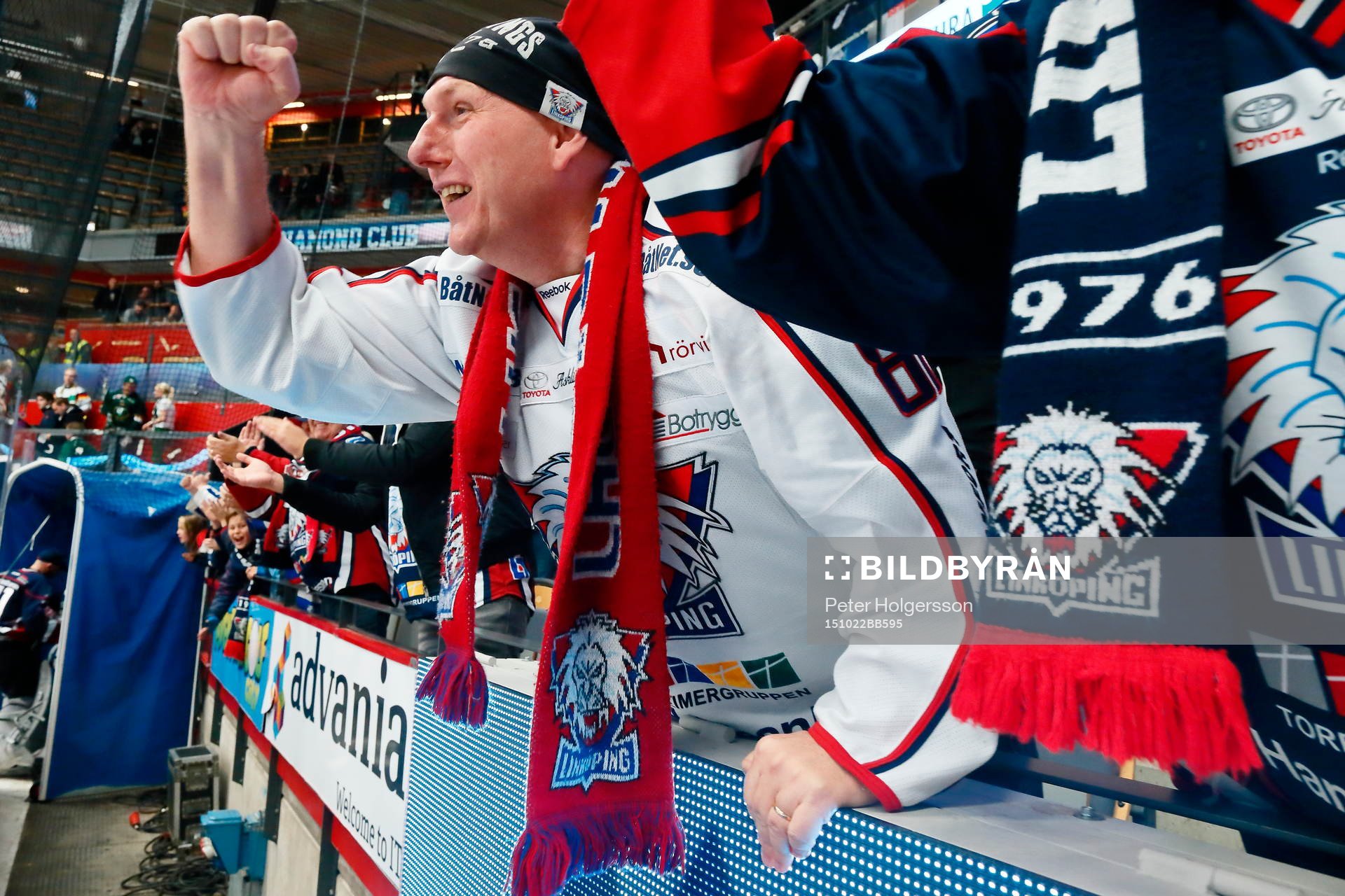 Linköpings supporters jublar