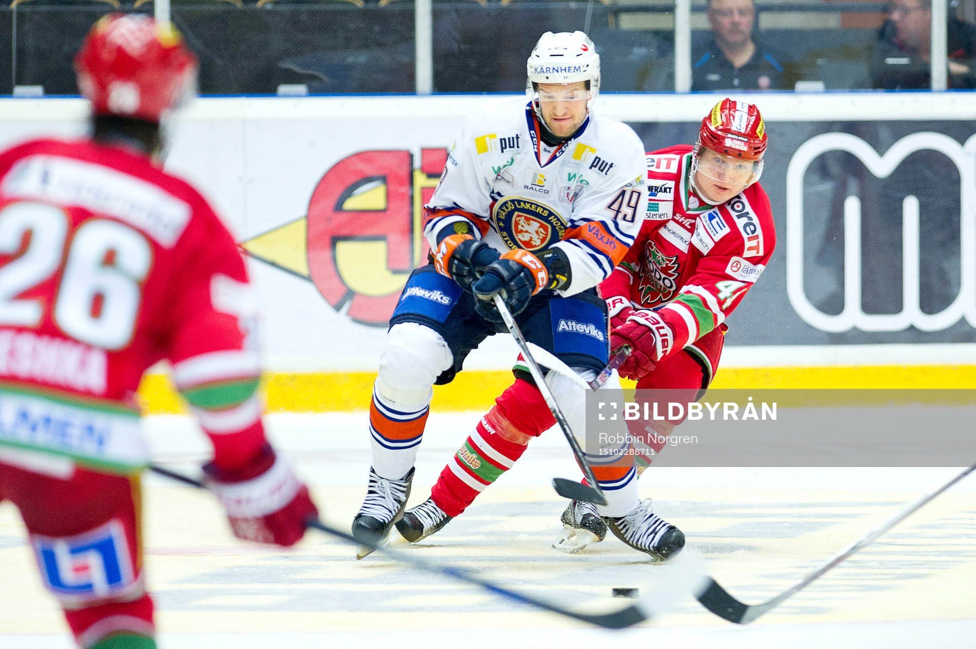 Växjös Ilkka Heikkinen och Modos Carl Grundström