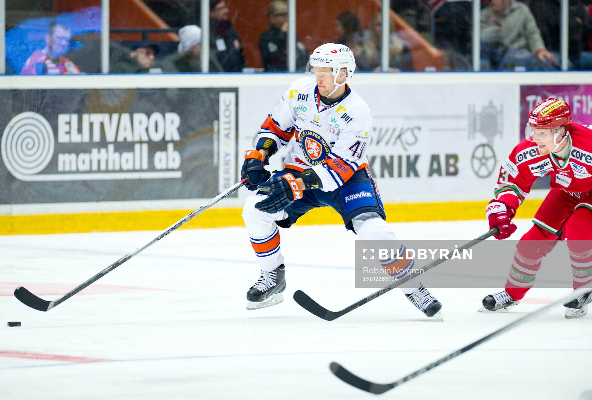 Växjös Ilkka Heikkinen och Modos Kristian Jakobsson