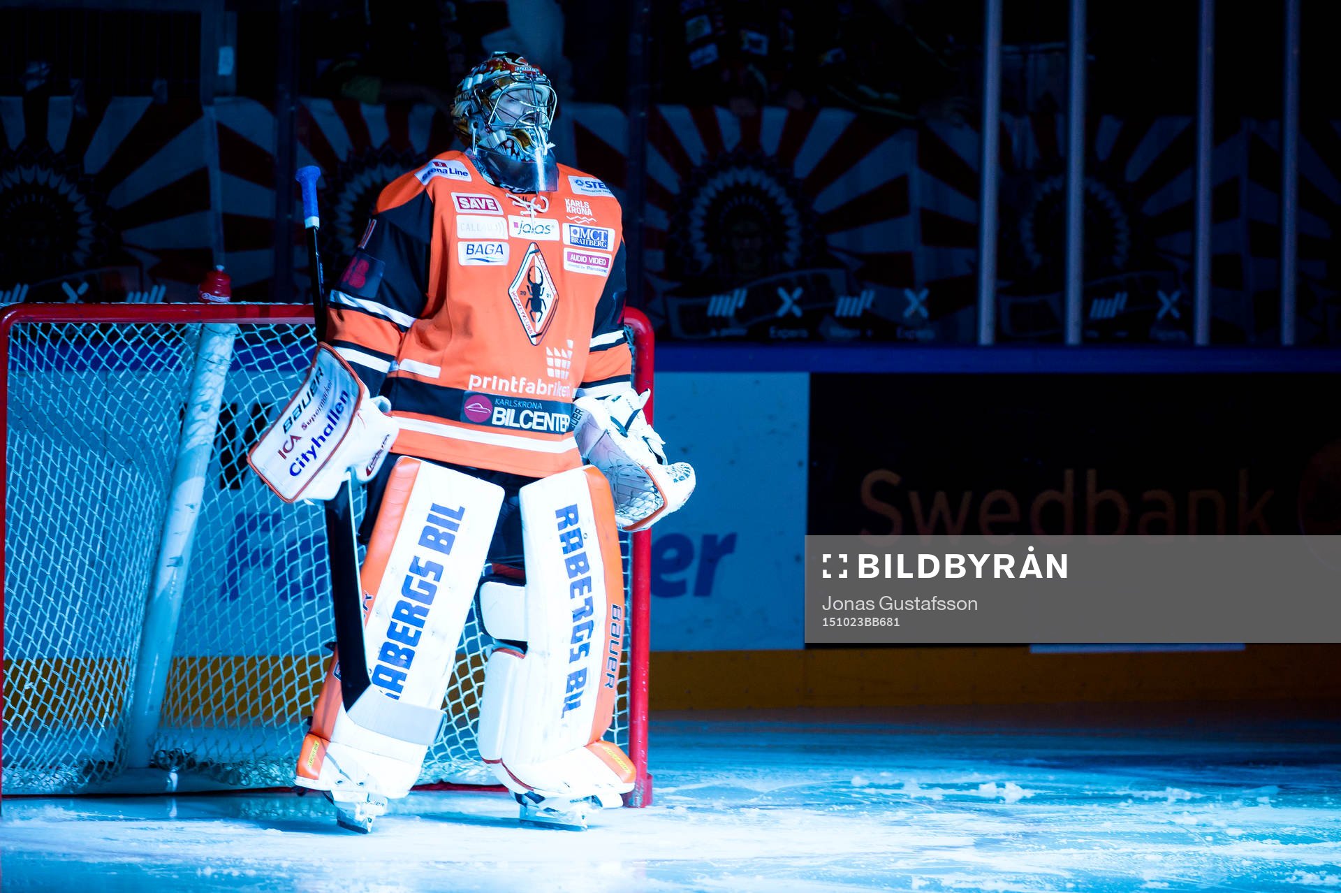 Karlskronas målvakt Linus Fernström