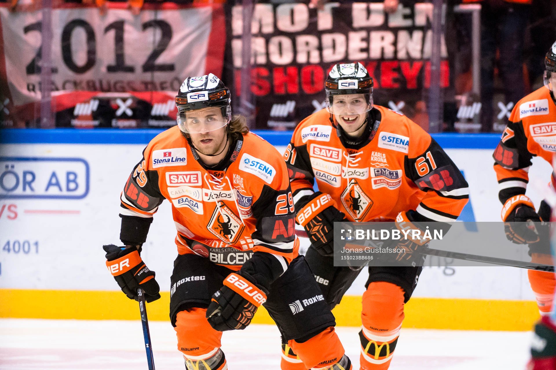 Karlskronas Alexander Viklund har gjort 1-0