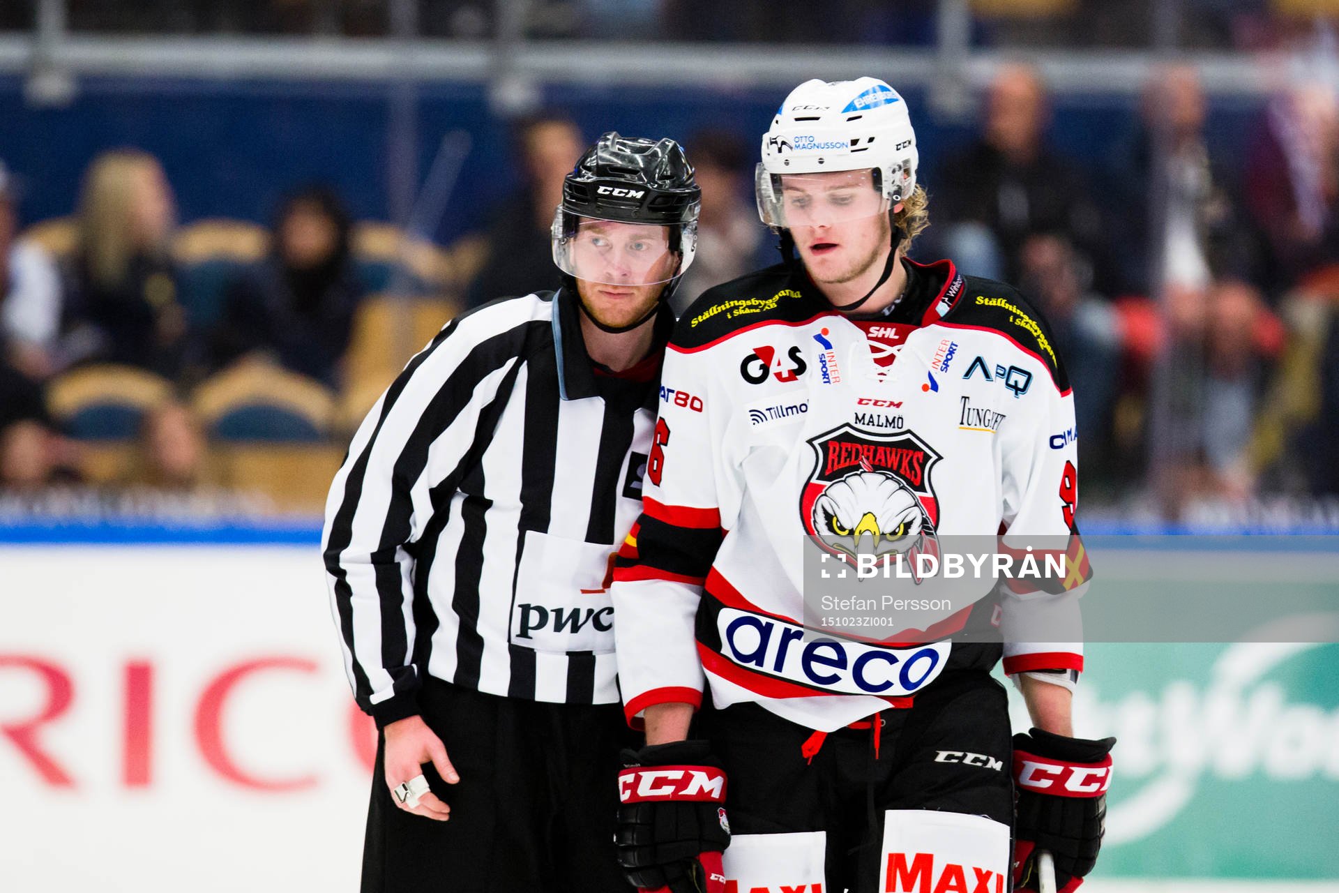 Malmö Redhawks Kim Rosdahl utvisas
