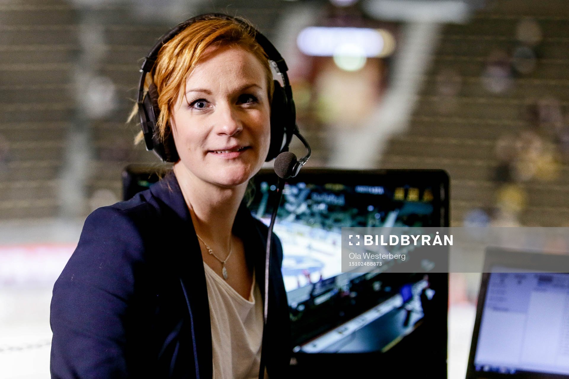 Cmores kommentator Lena Sundqvist