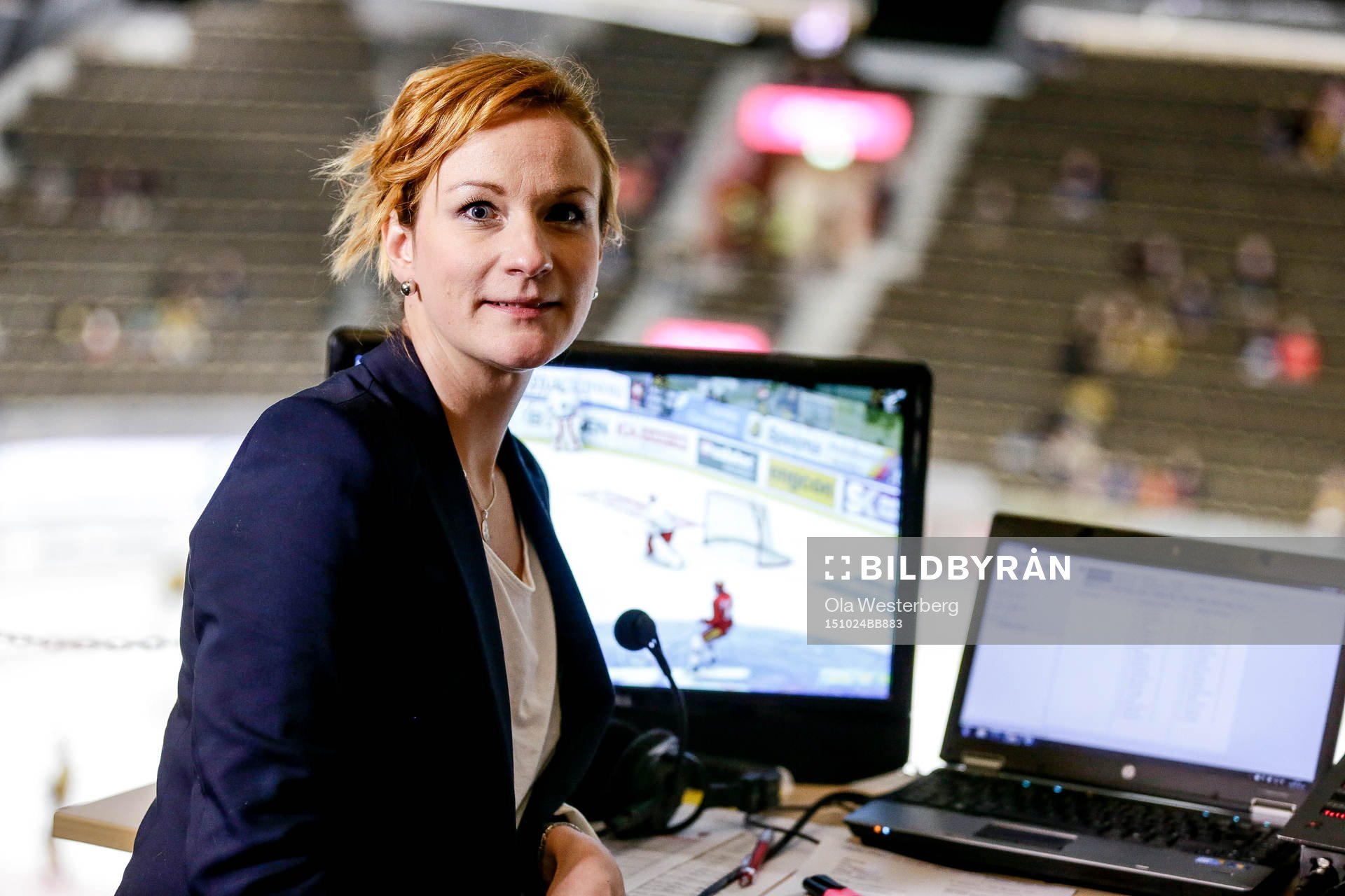 Cmores kommentator Lena Sundqvist