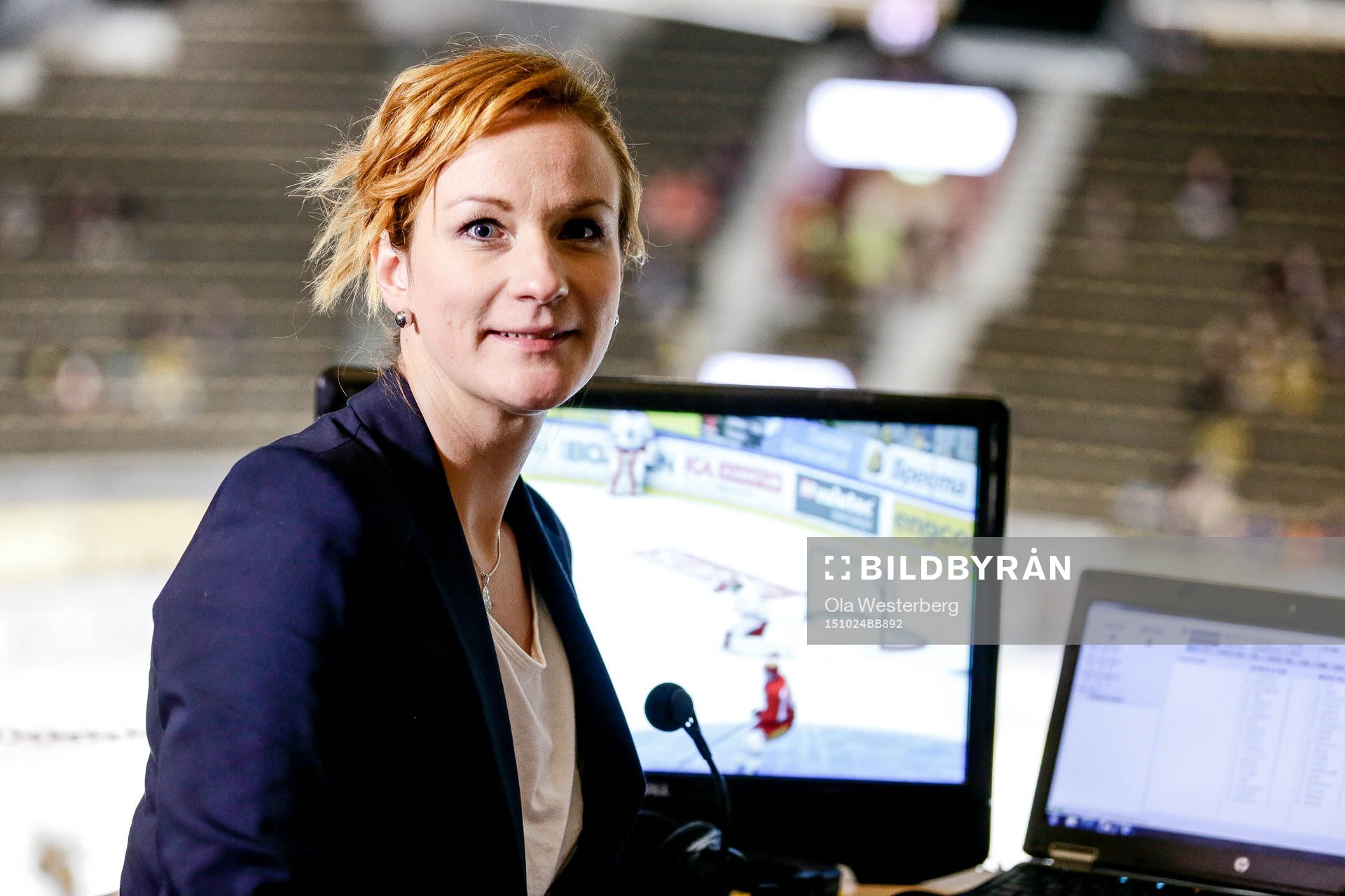 Cmores kommentator Lena Sundqvist