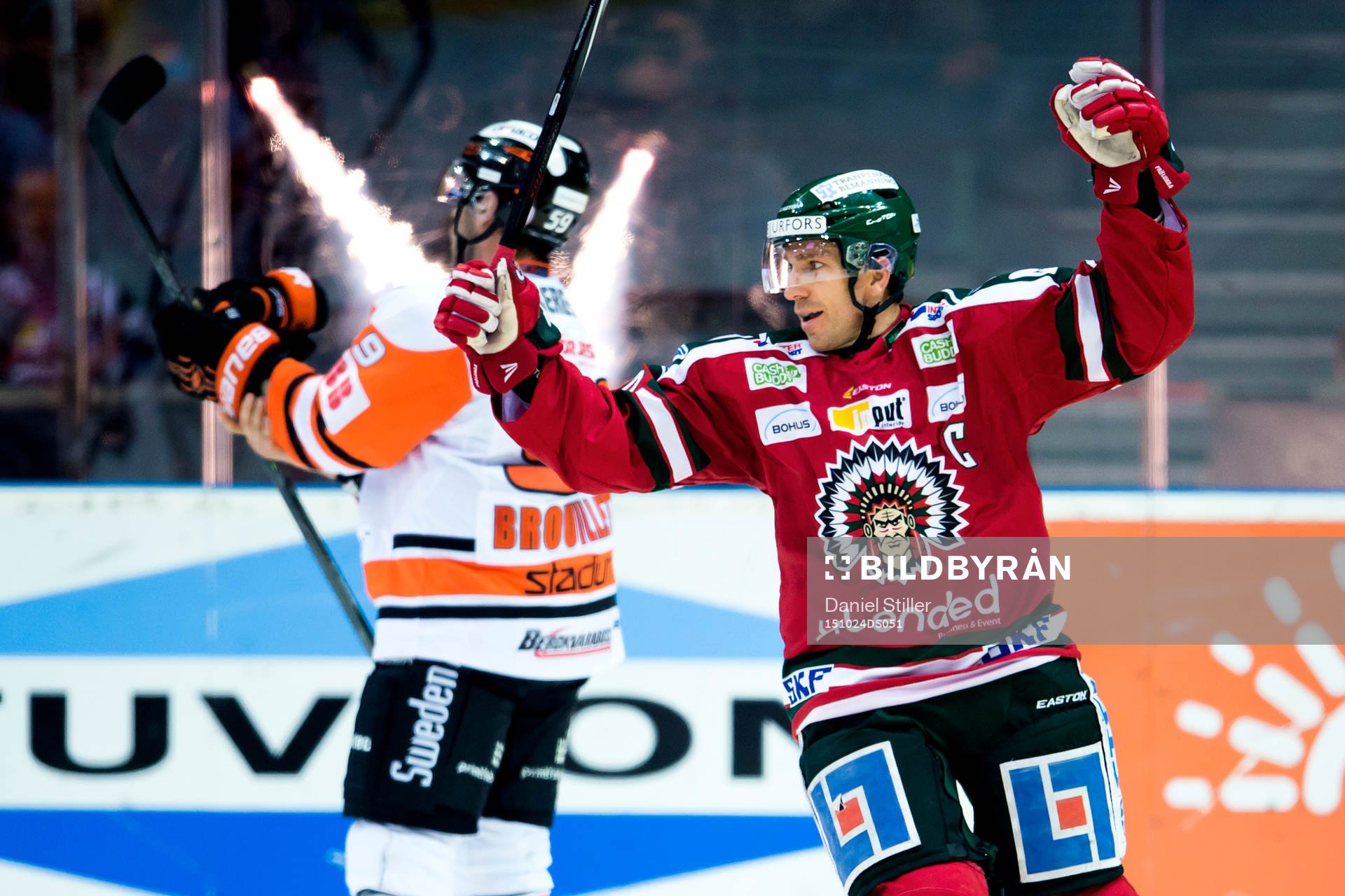 Frölundas Joel Lundqvist jublar