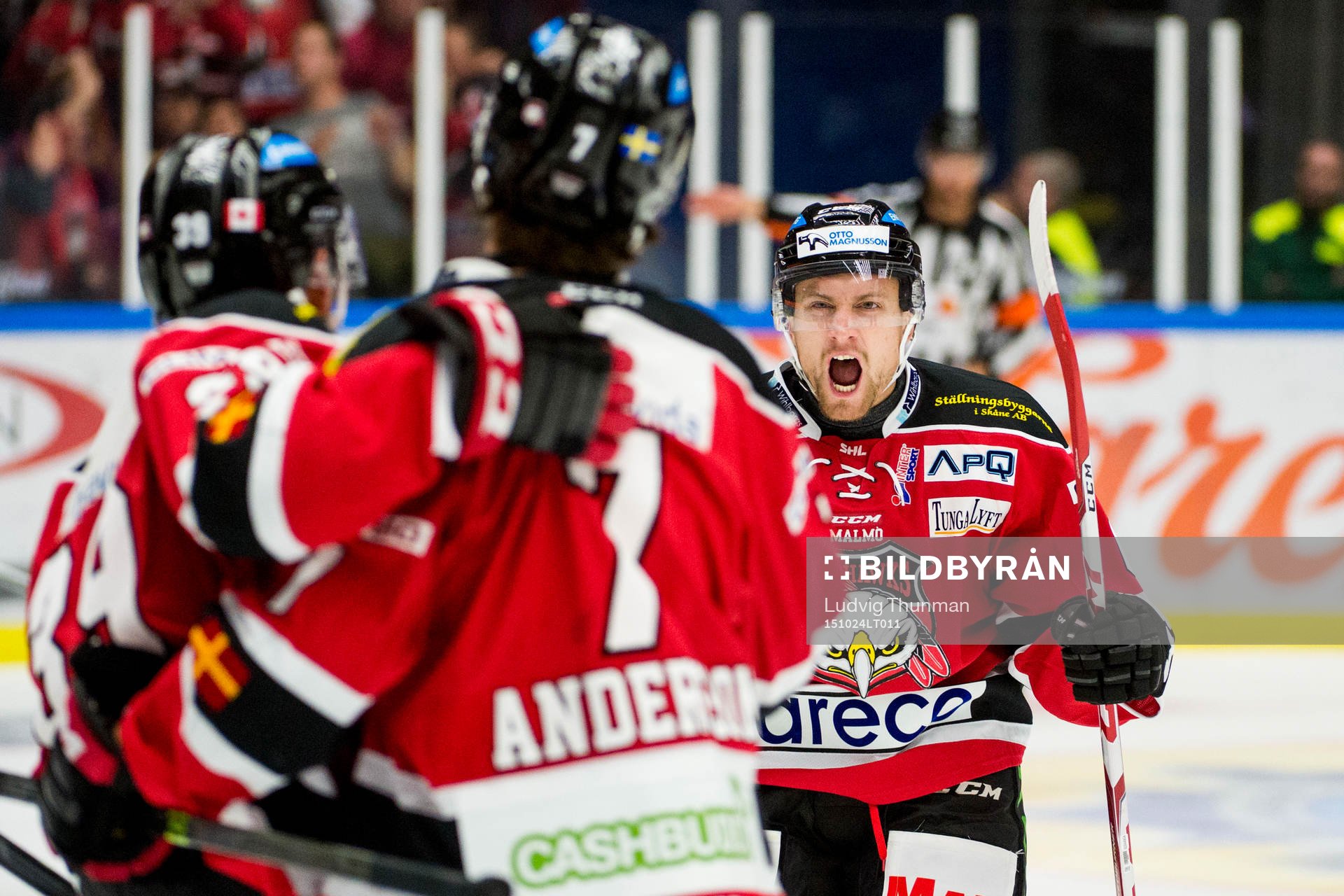 Malmö Redhawks Jens Jakobs jublar