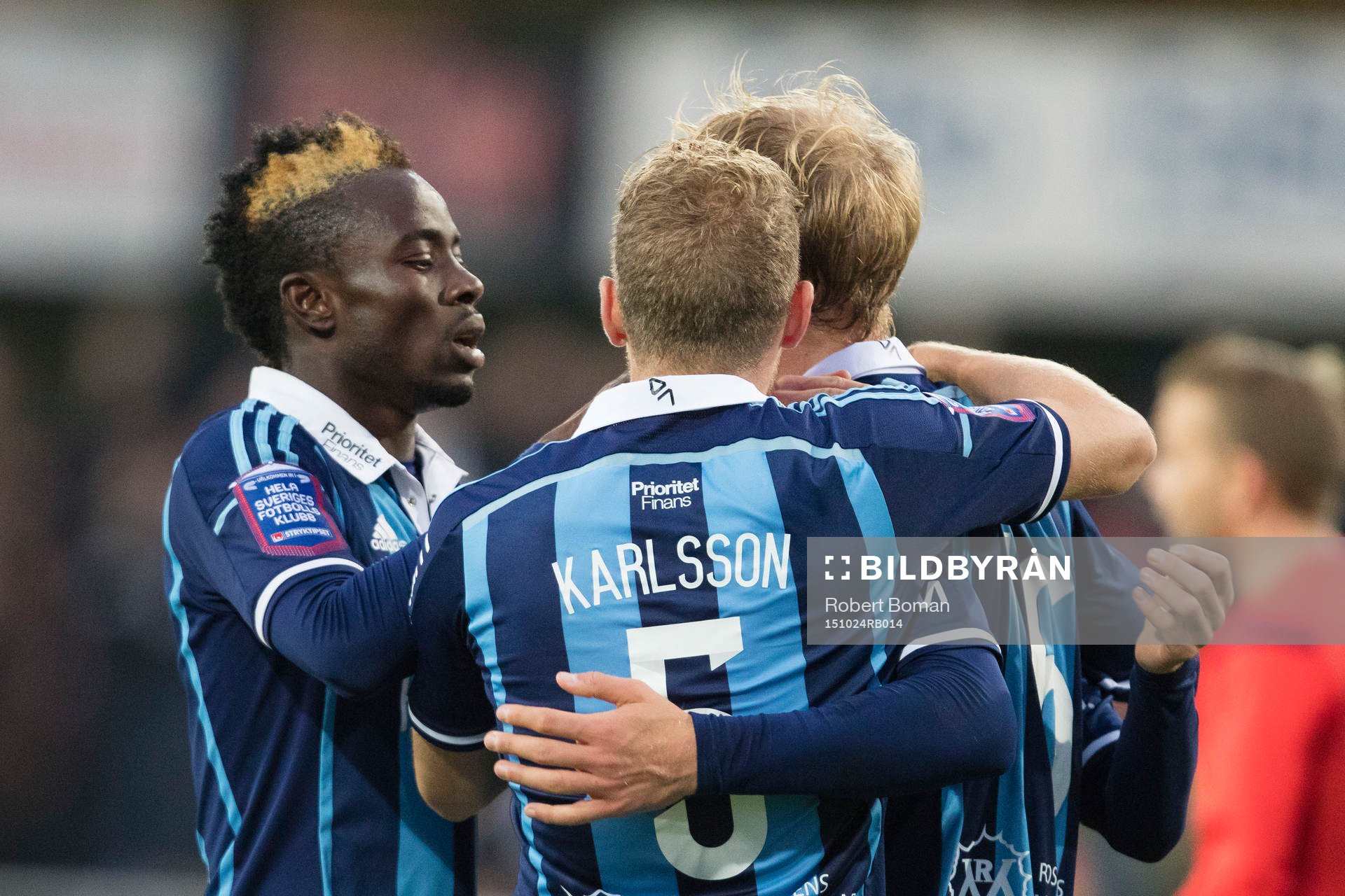Djurgårdens spelare jublar
