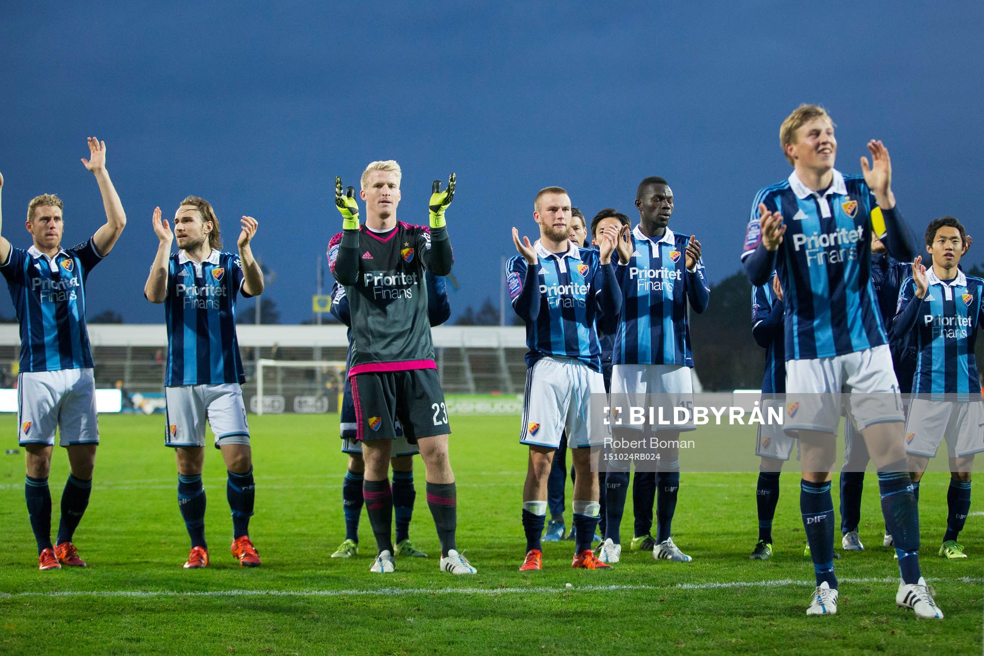 Djurgårdens spelare jublar