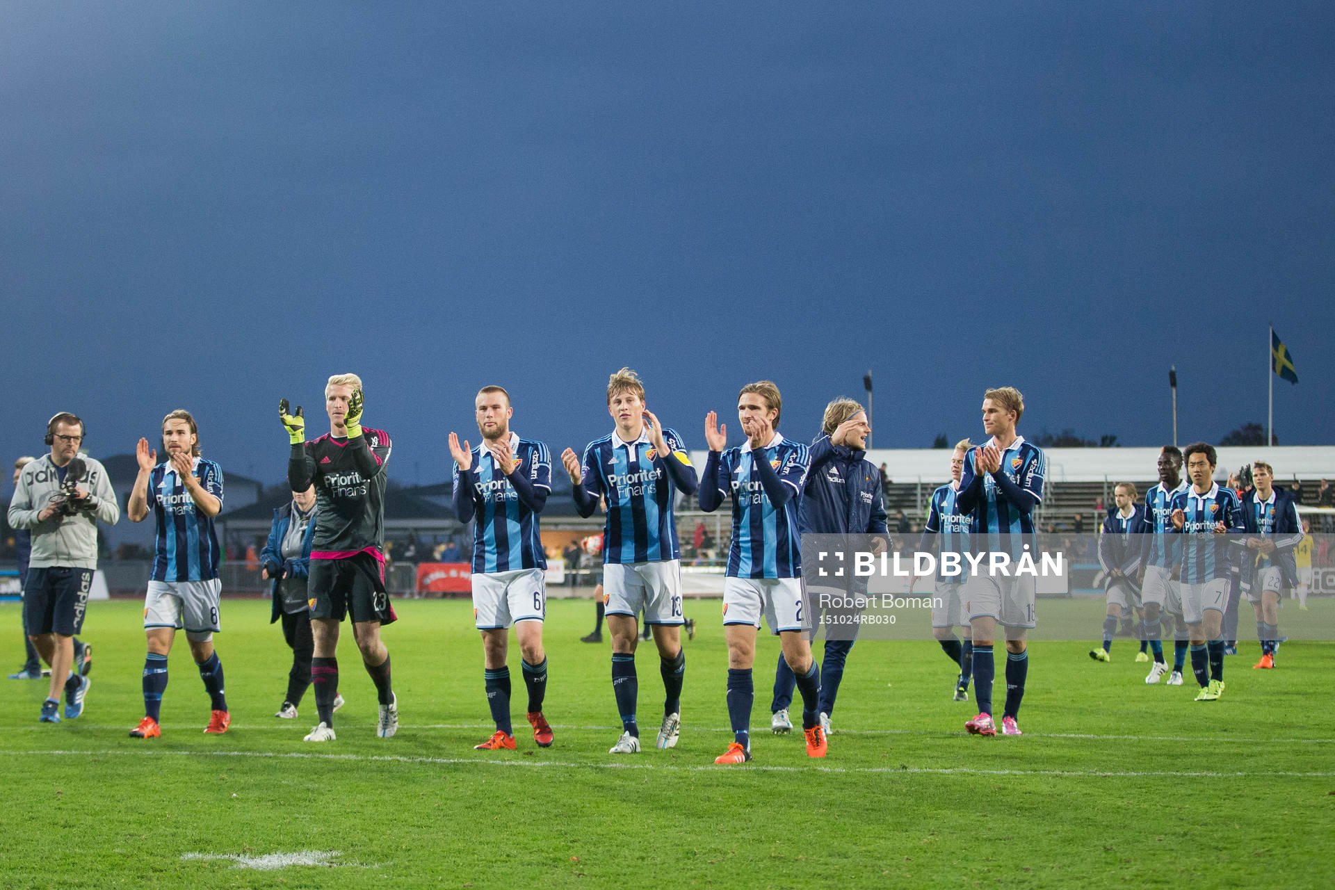 Djurgårdens spelare jublar