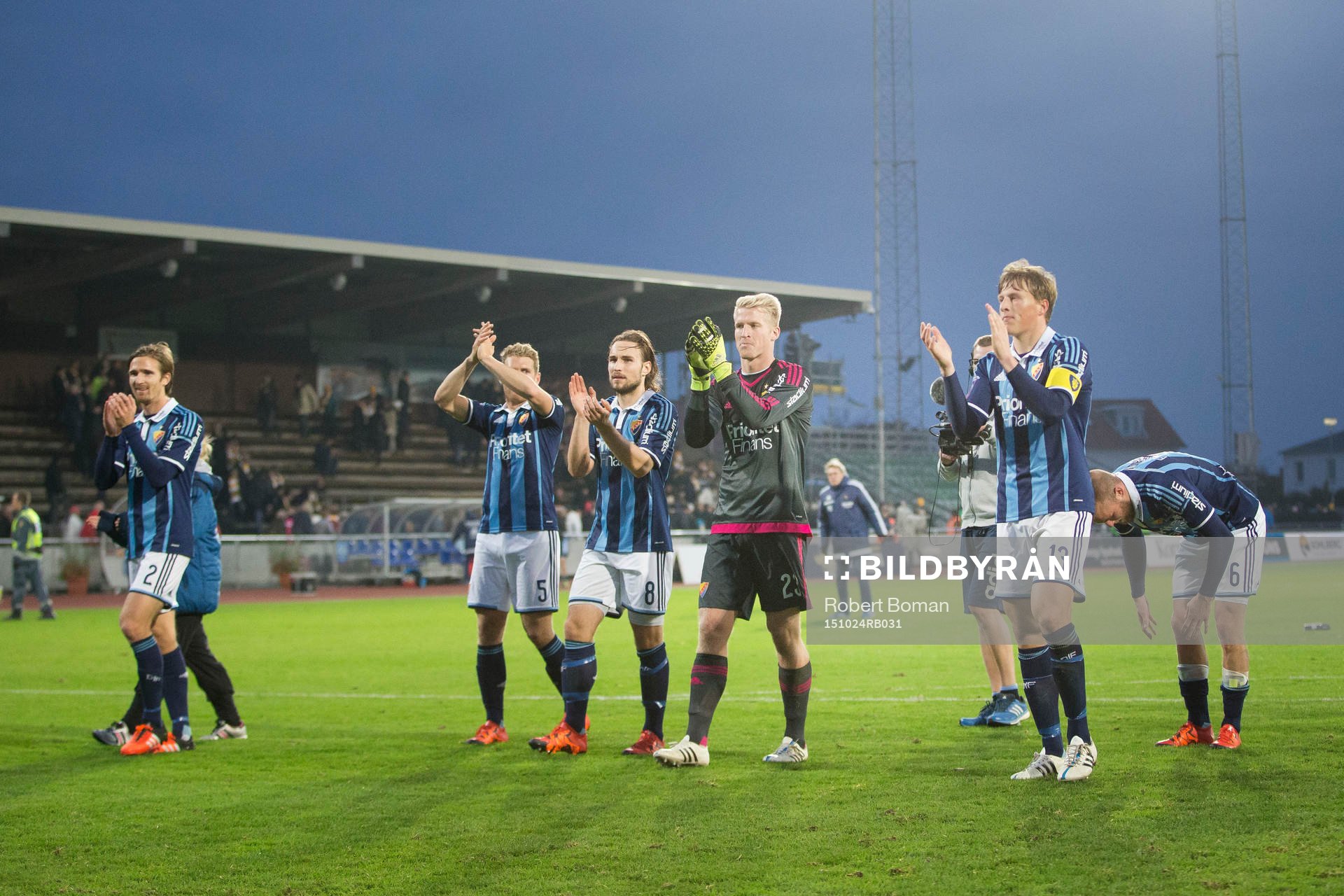 Djurgårdens spelare jublar