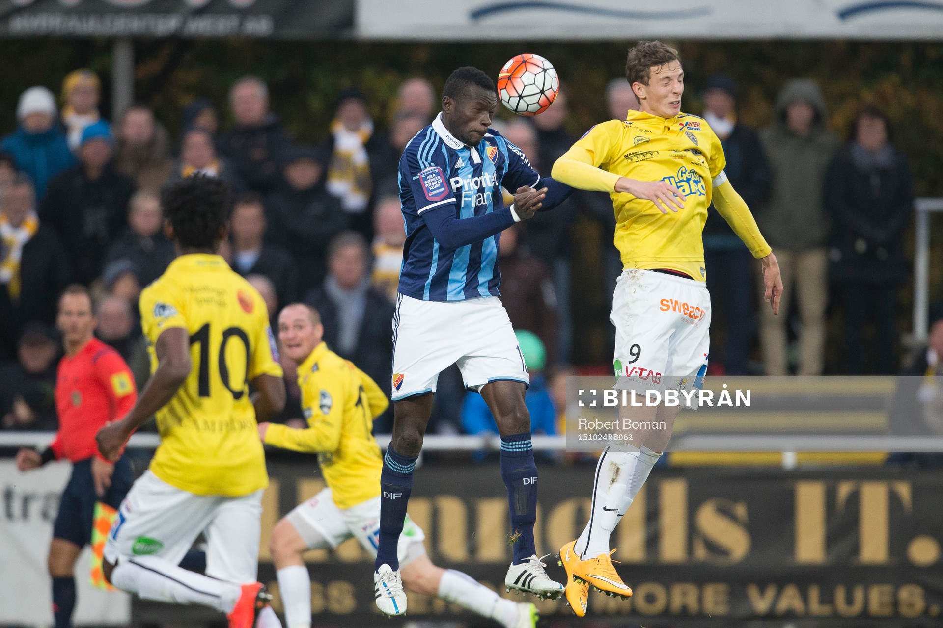 Djurgårdens Omar Colley och Falkenbergs Gustaf Nilsson